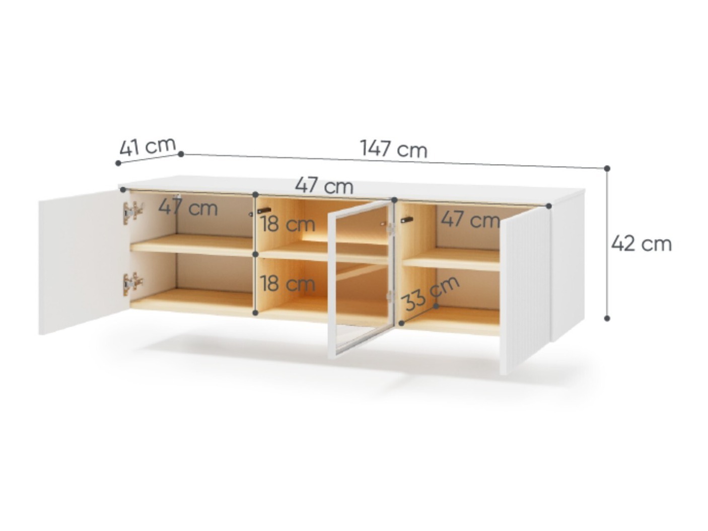 Meuble TV Mirbelo 108
