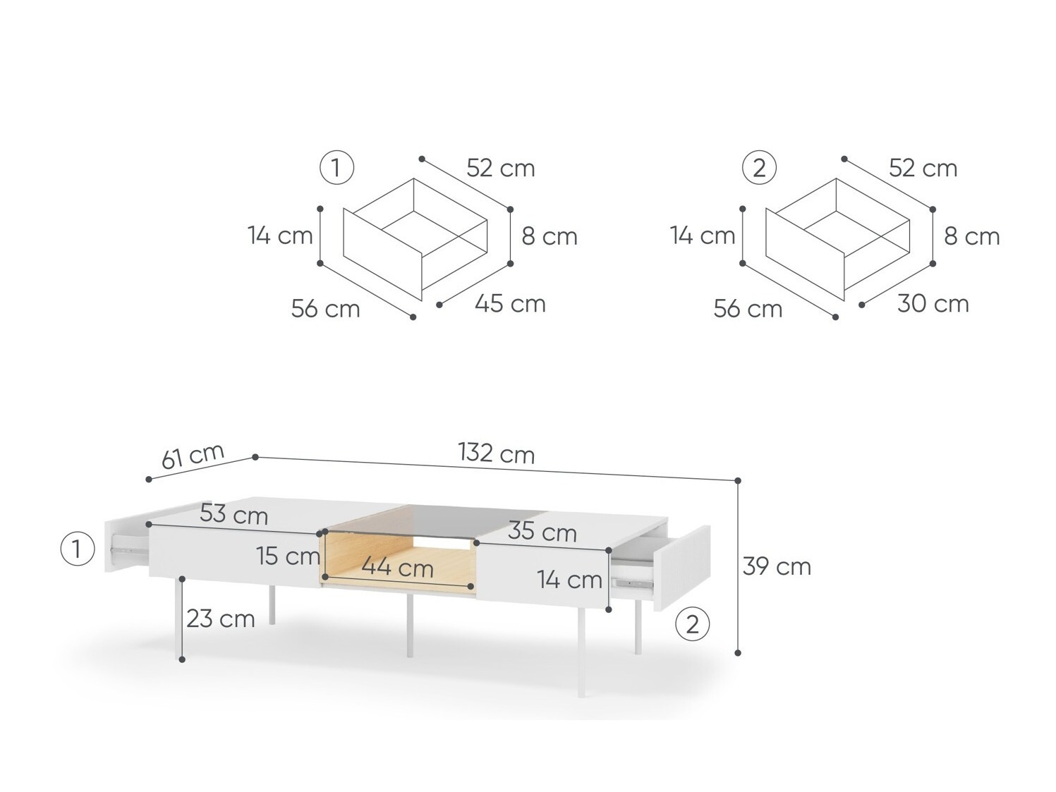 Table basse Mirbelo 106