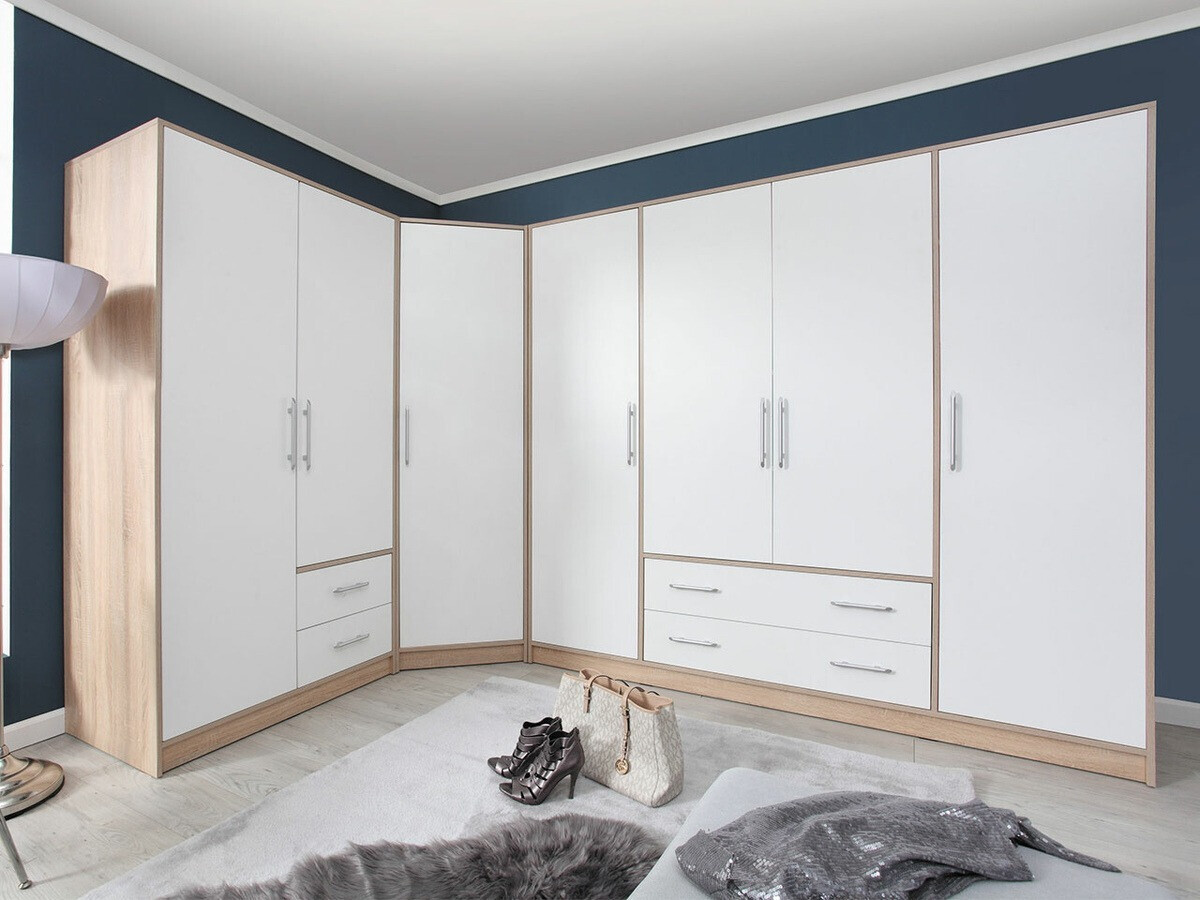 Armoire Cavmero 101 (Sonoma chêne + Blanc)