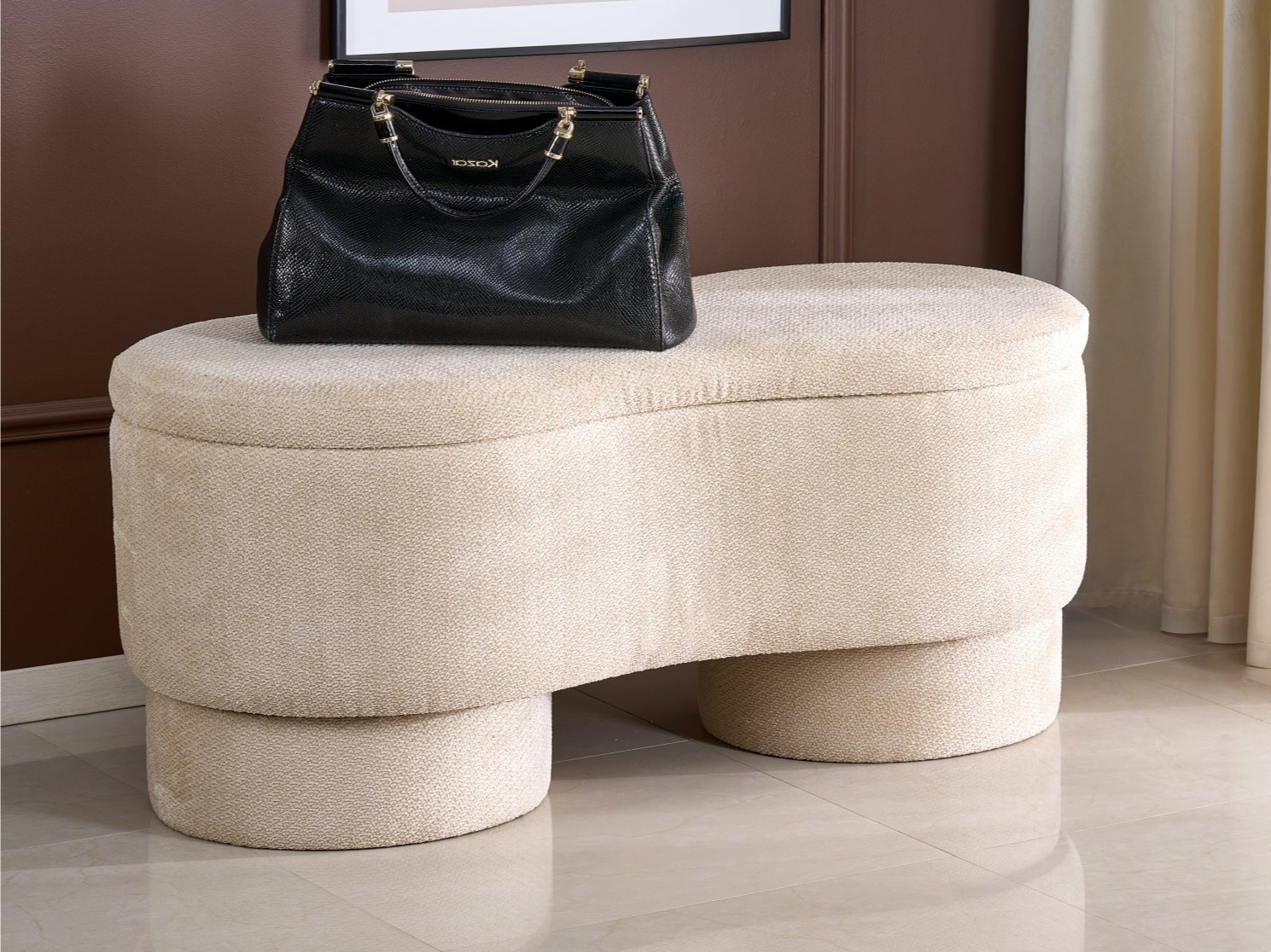 Banc rembourré Houston 2110 (Beige)