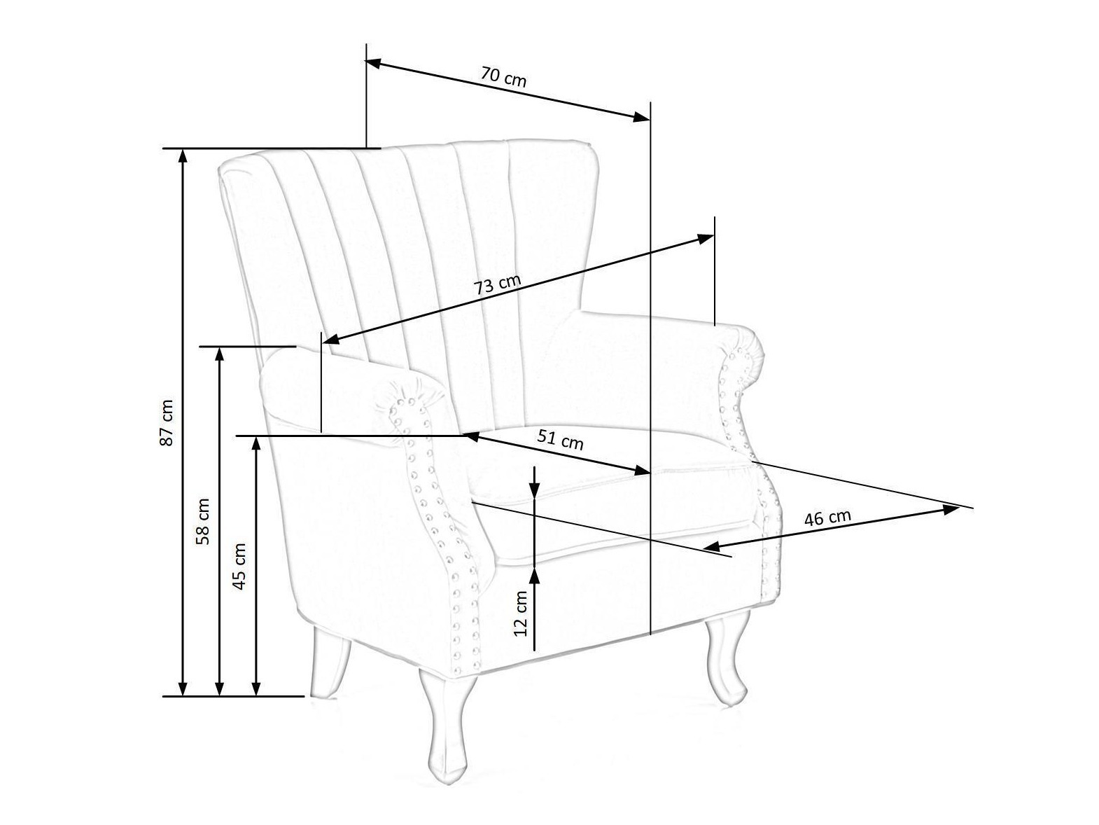 Fauteuil Houston 1105 (Gris)