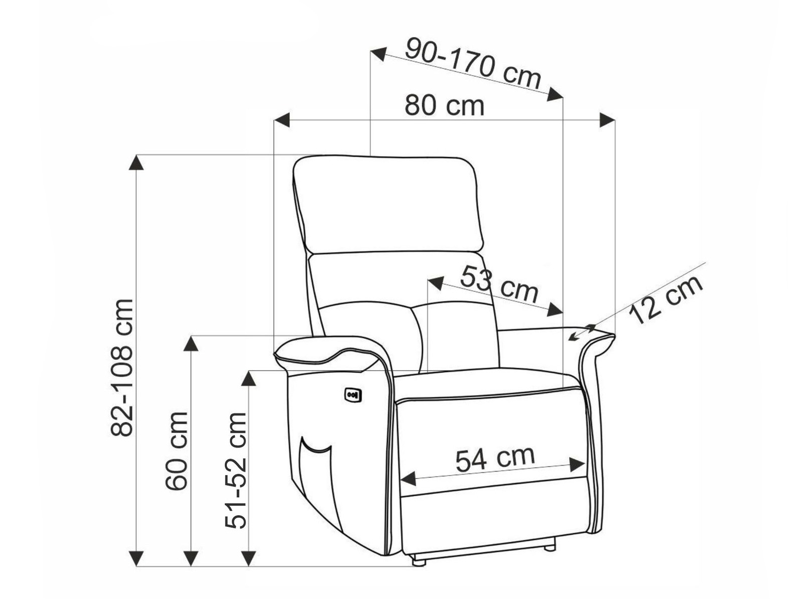 Fauteuil inclinable Houston 1979 (Vert)
