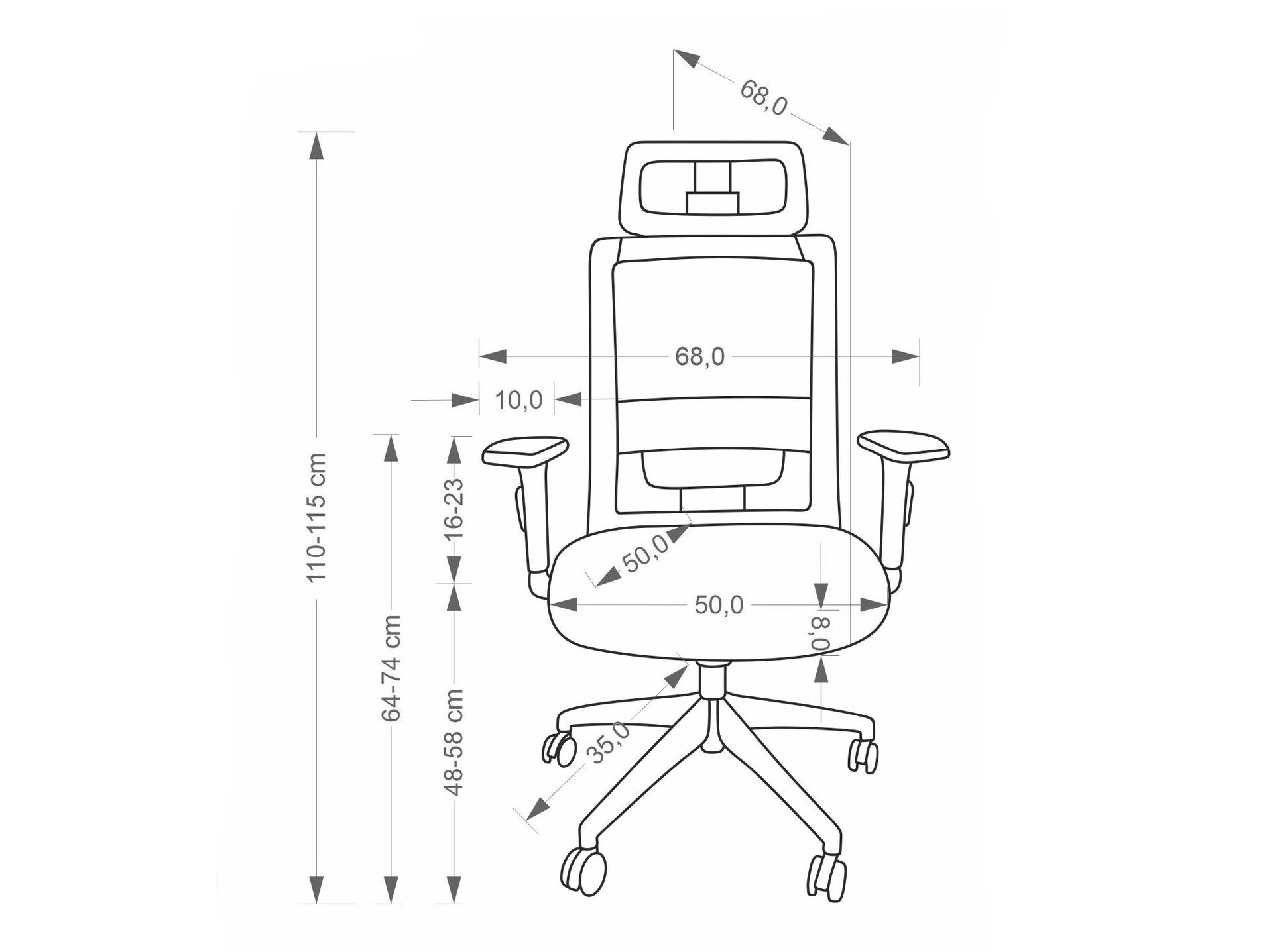 Chaise de bureau Houston 2113