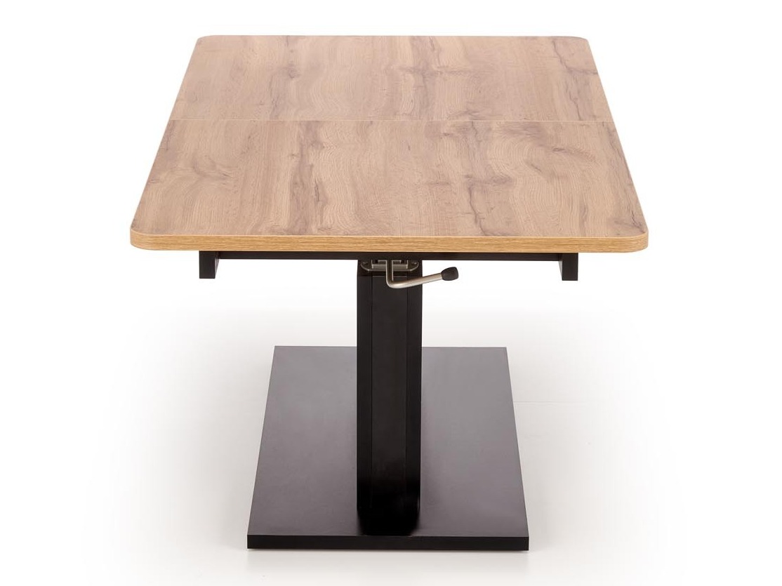 Table basse transformable Houston 1253 (Chêne wotan + Noir)