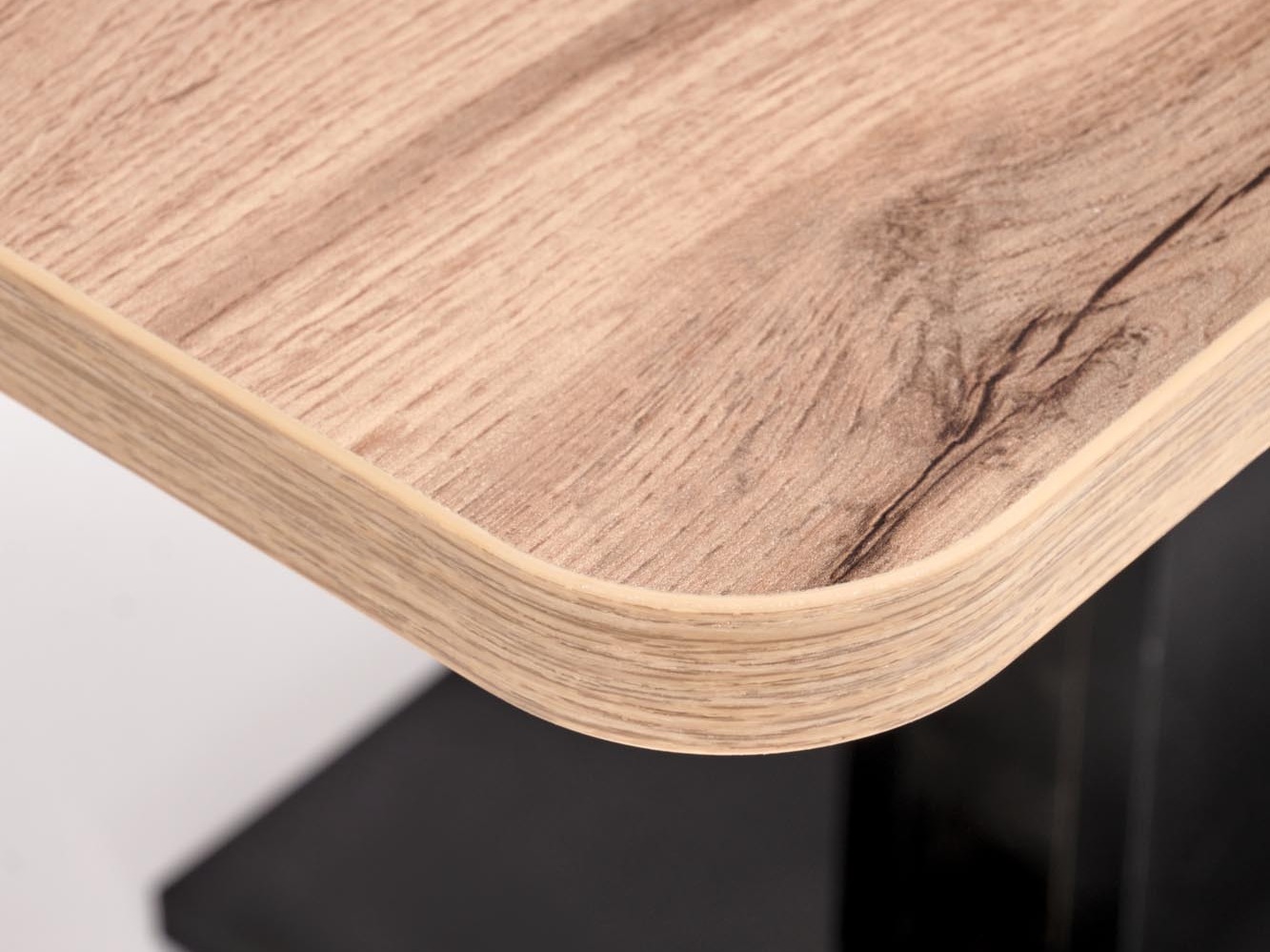 Table basse transformable Houston 1253 (Chêne wotan + Noir)