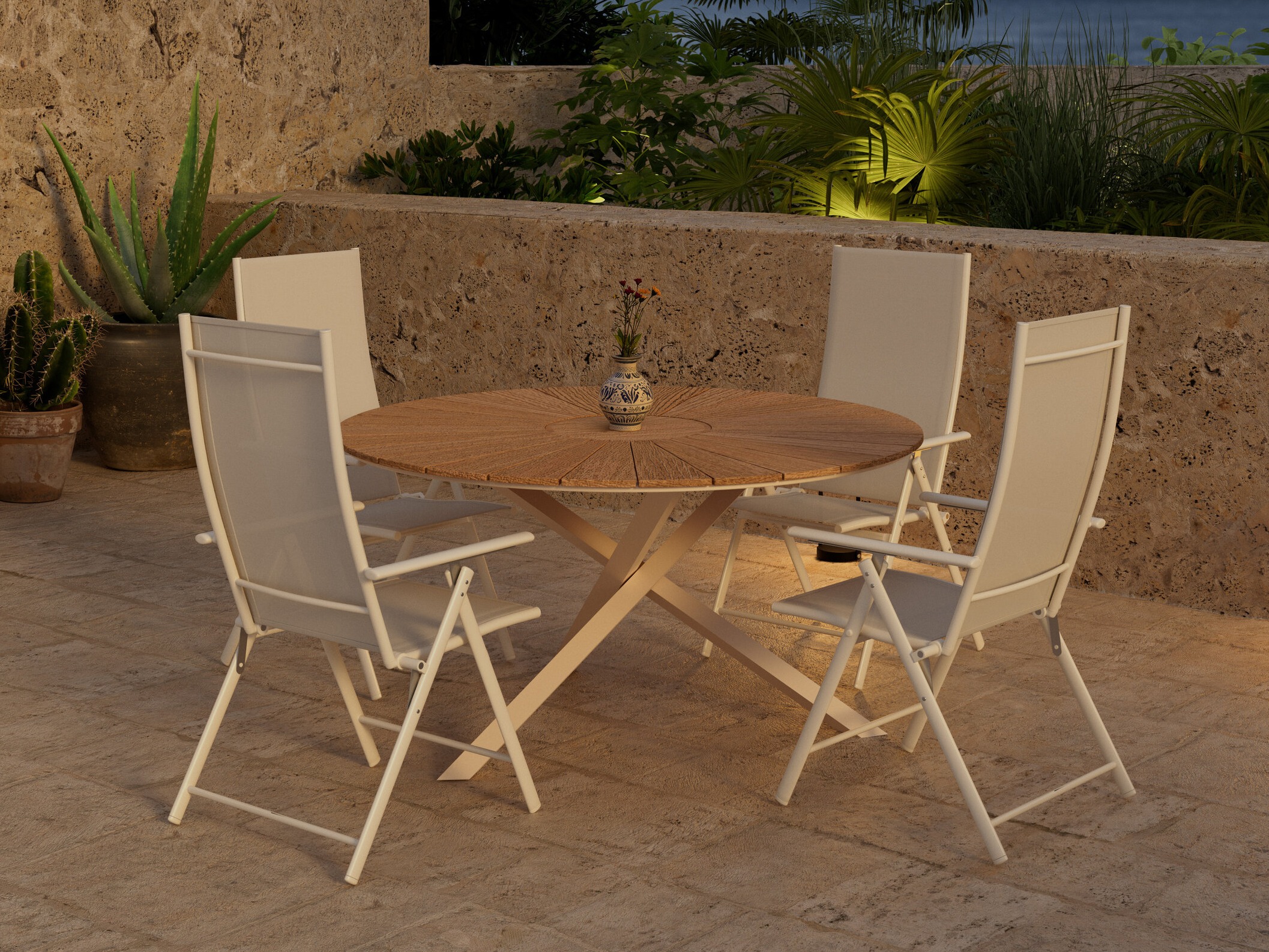 Ensemble table et chaises Dallas 5209