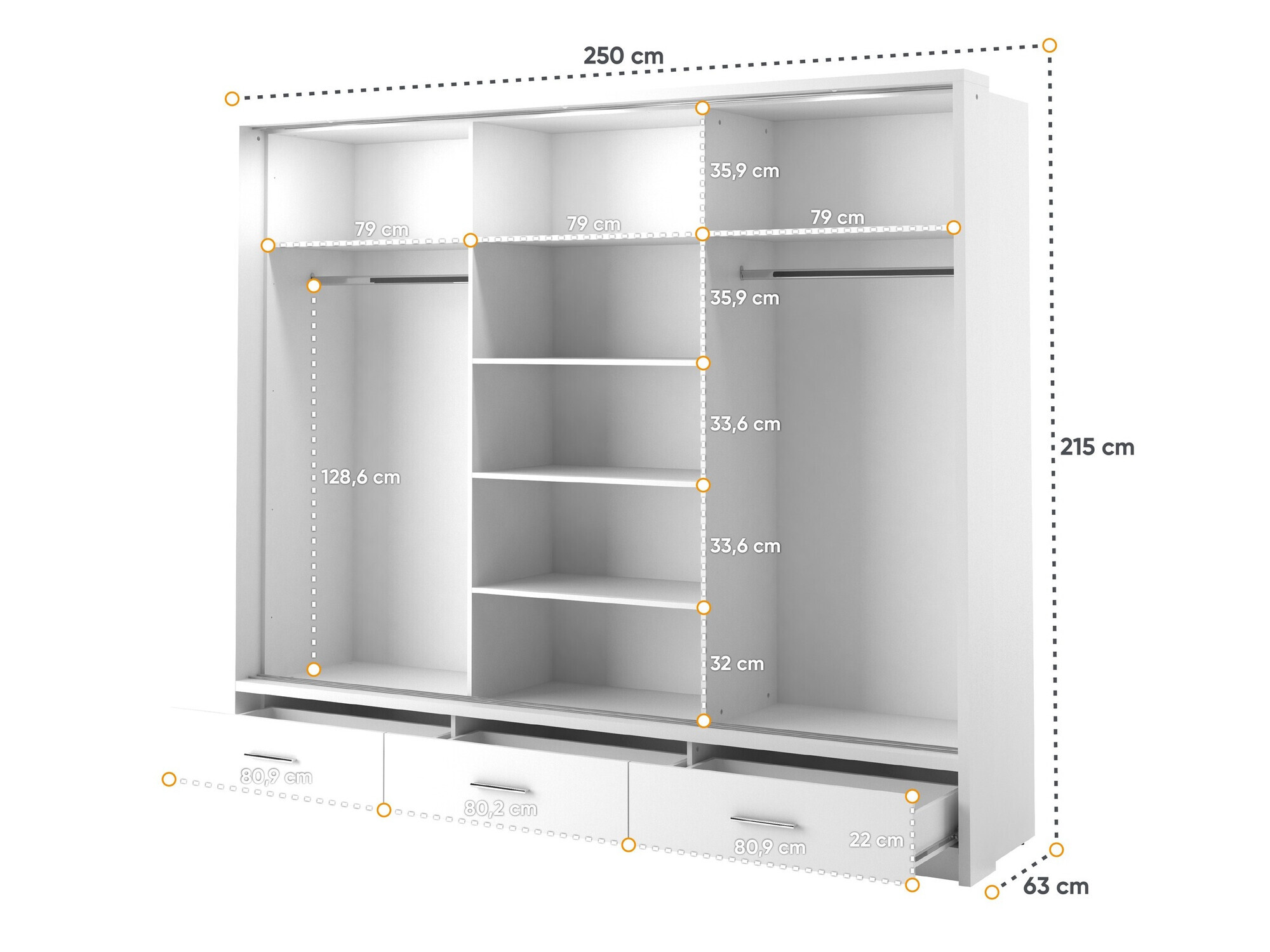 Armoire Fresno 100 (Noir)