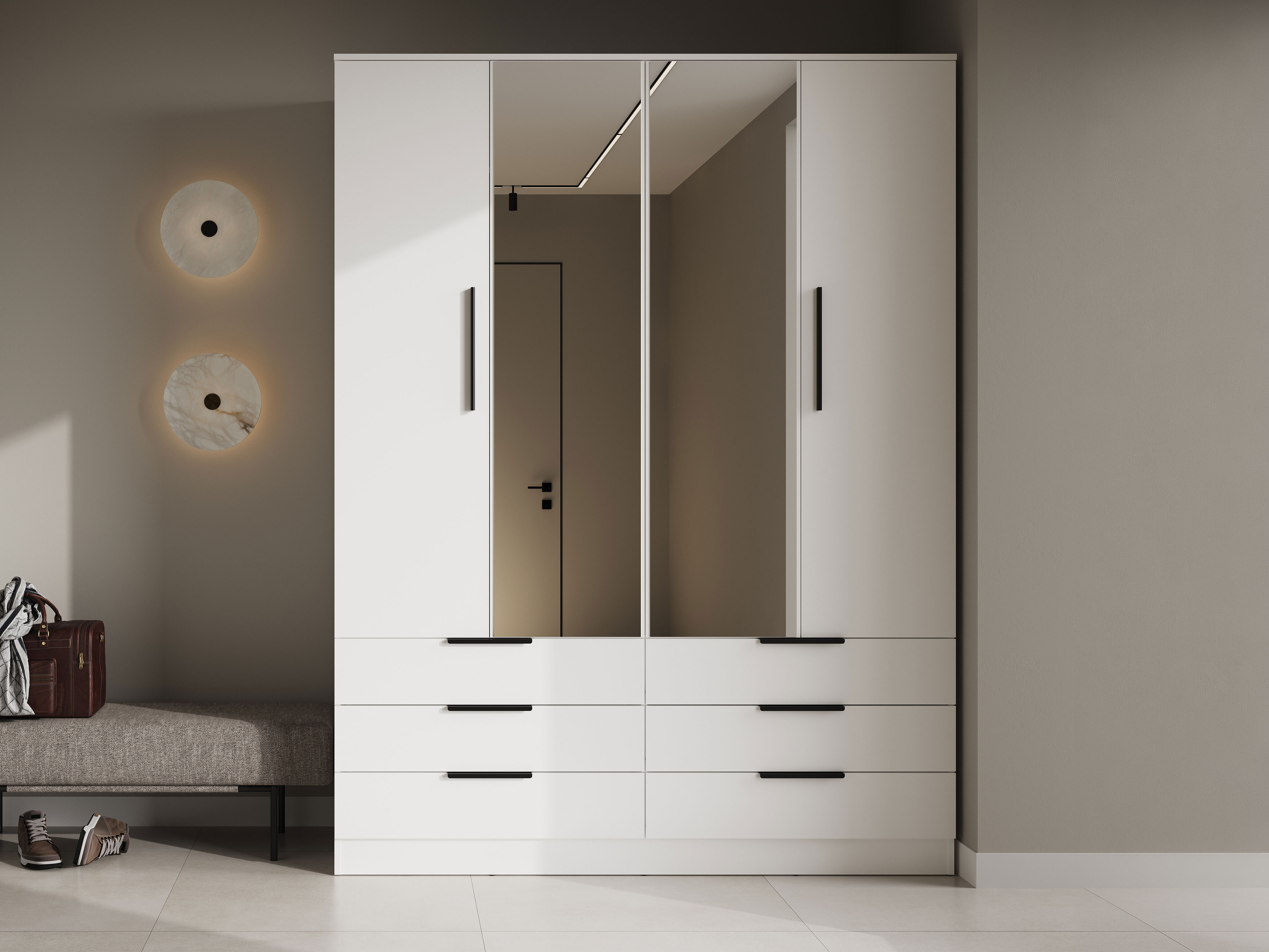 Armoire Fresno 182 (Blanc)