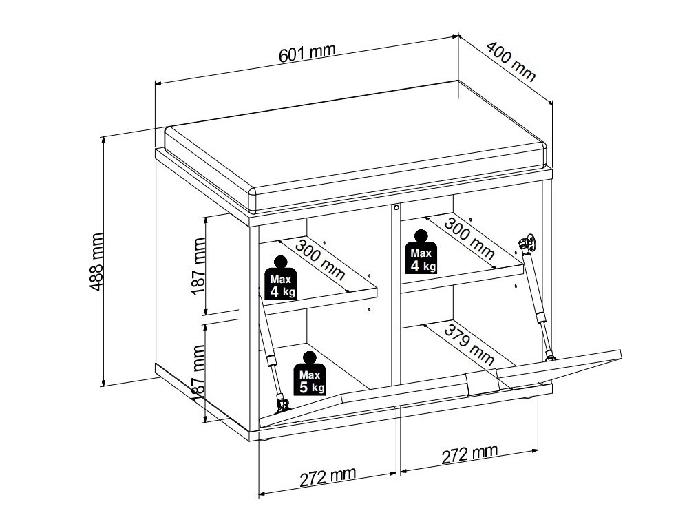 Meuble d'entrée Sondelu 103
