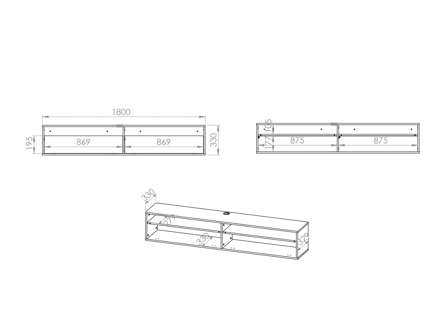 Meuble TV Morsero 105