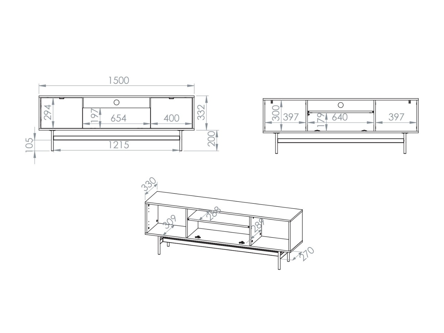 Meuble TV Morsero 108