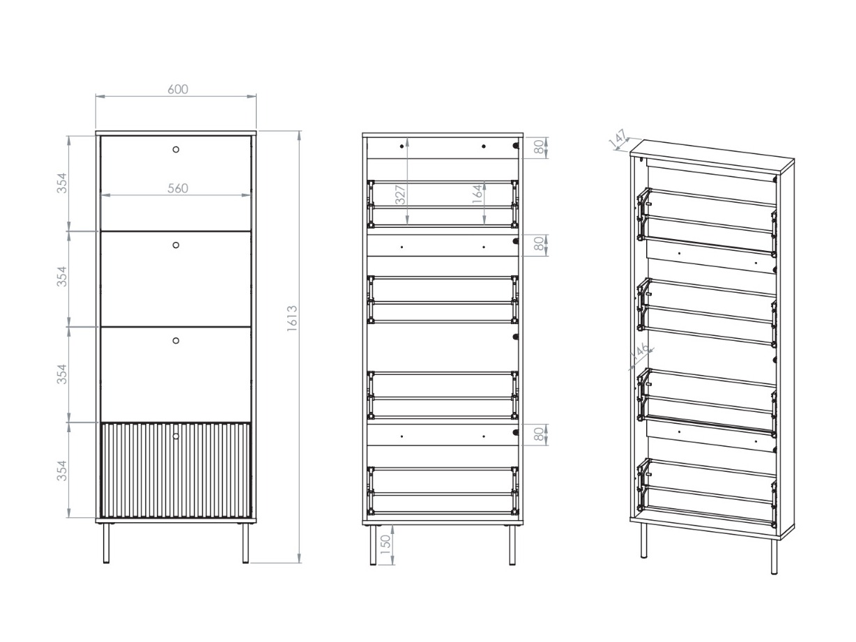 Meubles à chaussures Marmeli 130