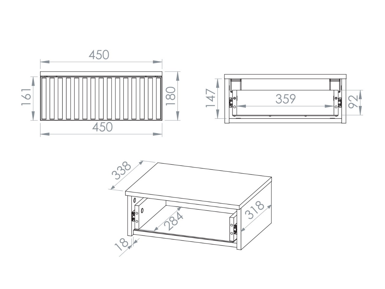 Table de chevet Marmeli 131