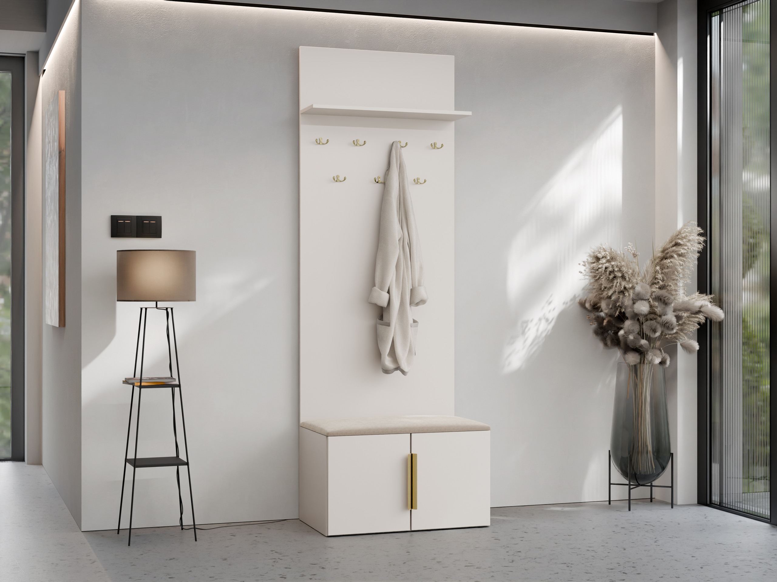 Meuble d'entrée Comfivo Auditor (Beige)