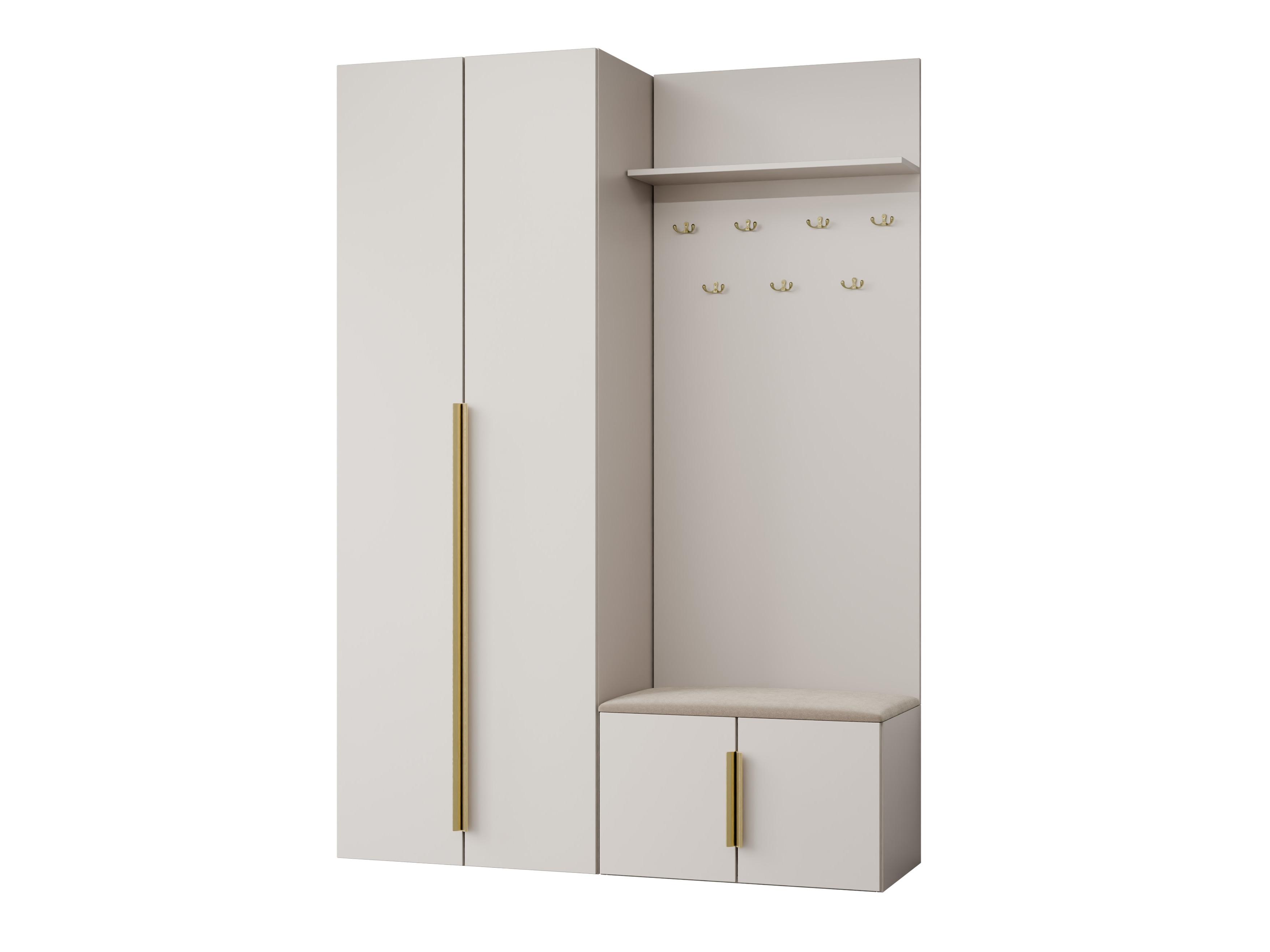 Meuble d'entrée Comfivo Auditor I (Beige)