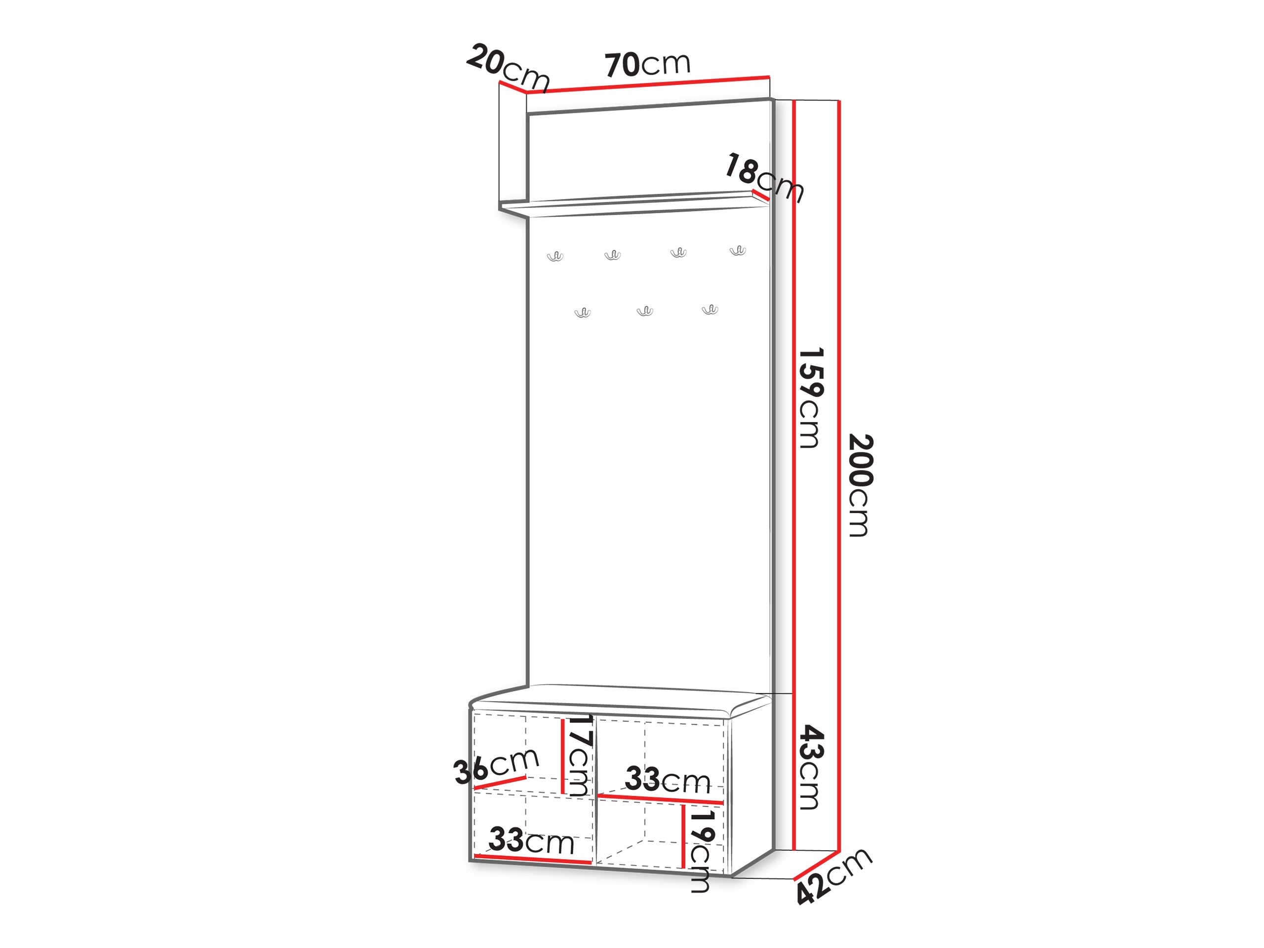 Meuble d'entrée Comfivo Magister