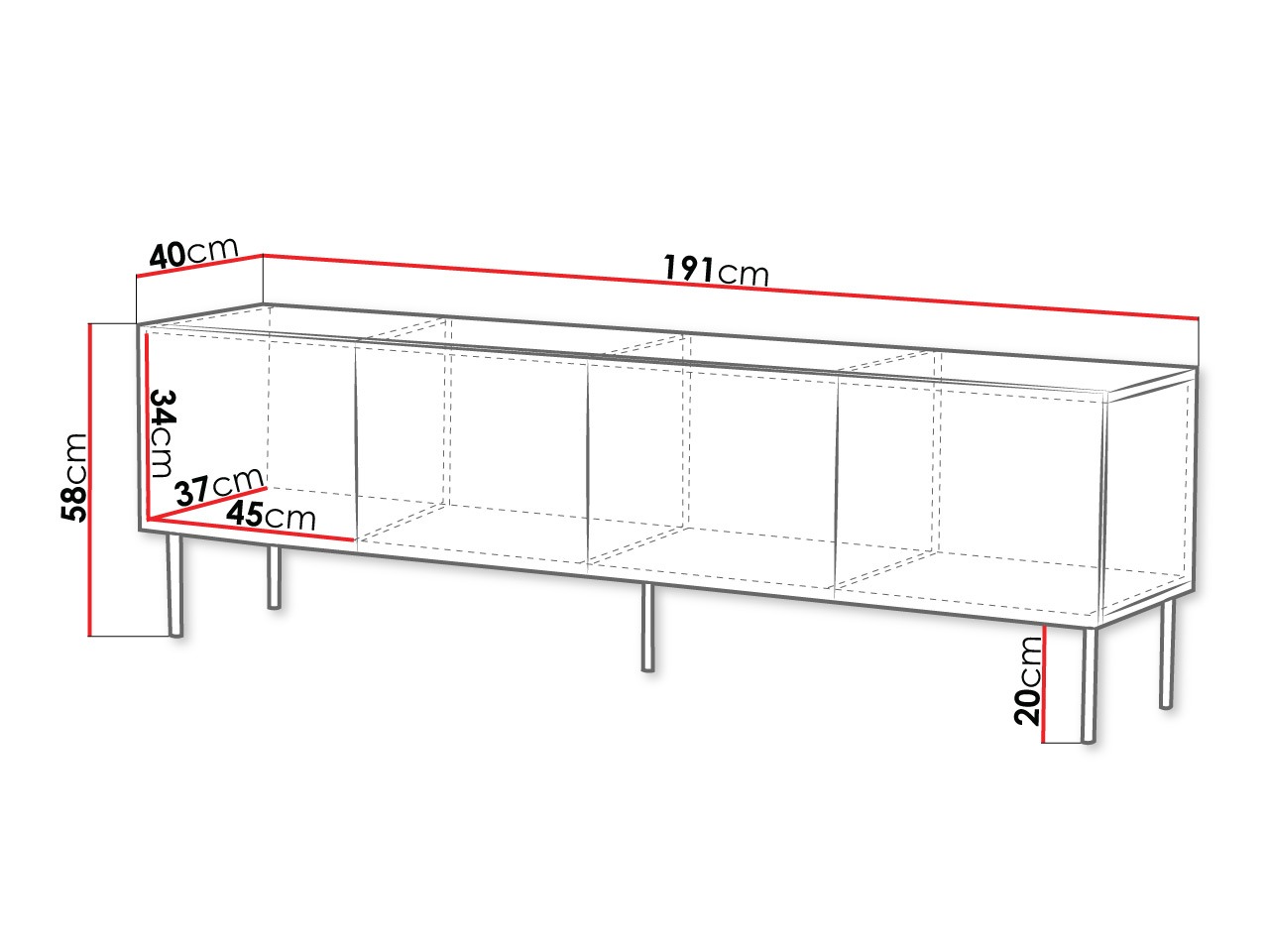 Meuble TV Morbala 102