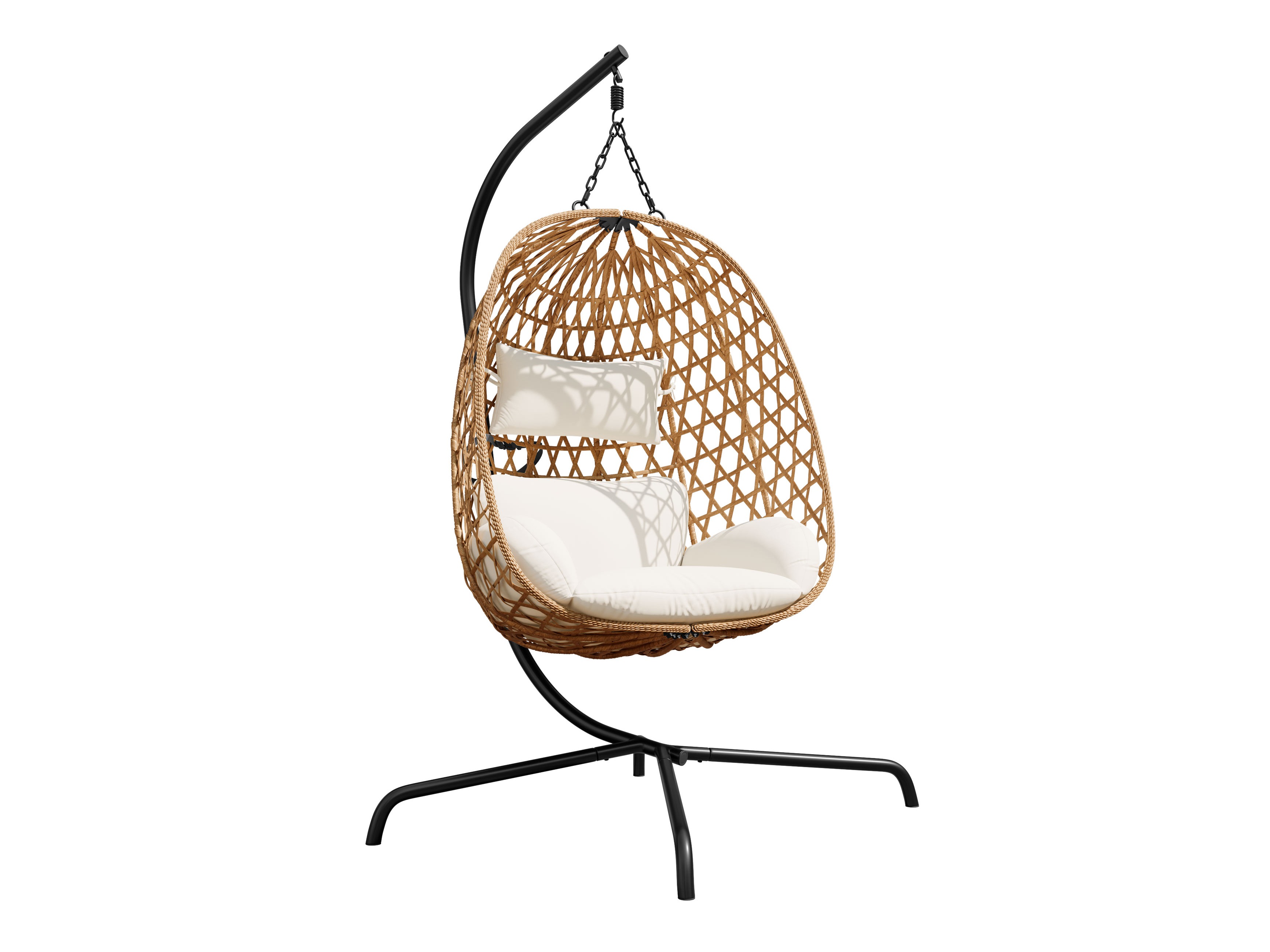 Chaise suspendu Magistra (Crème + Noir)