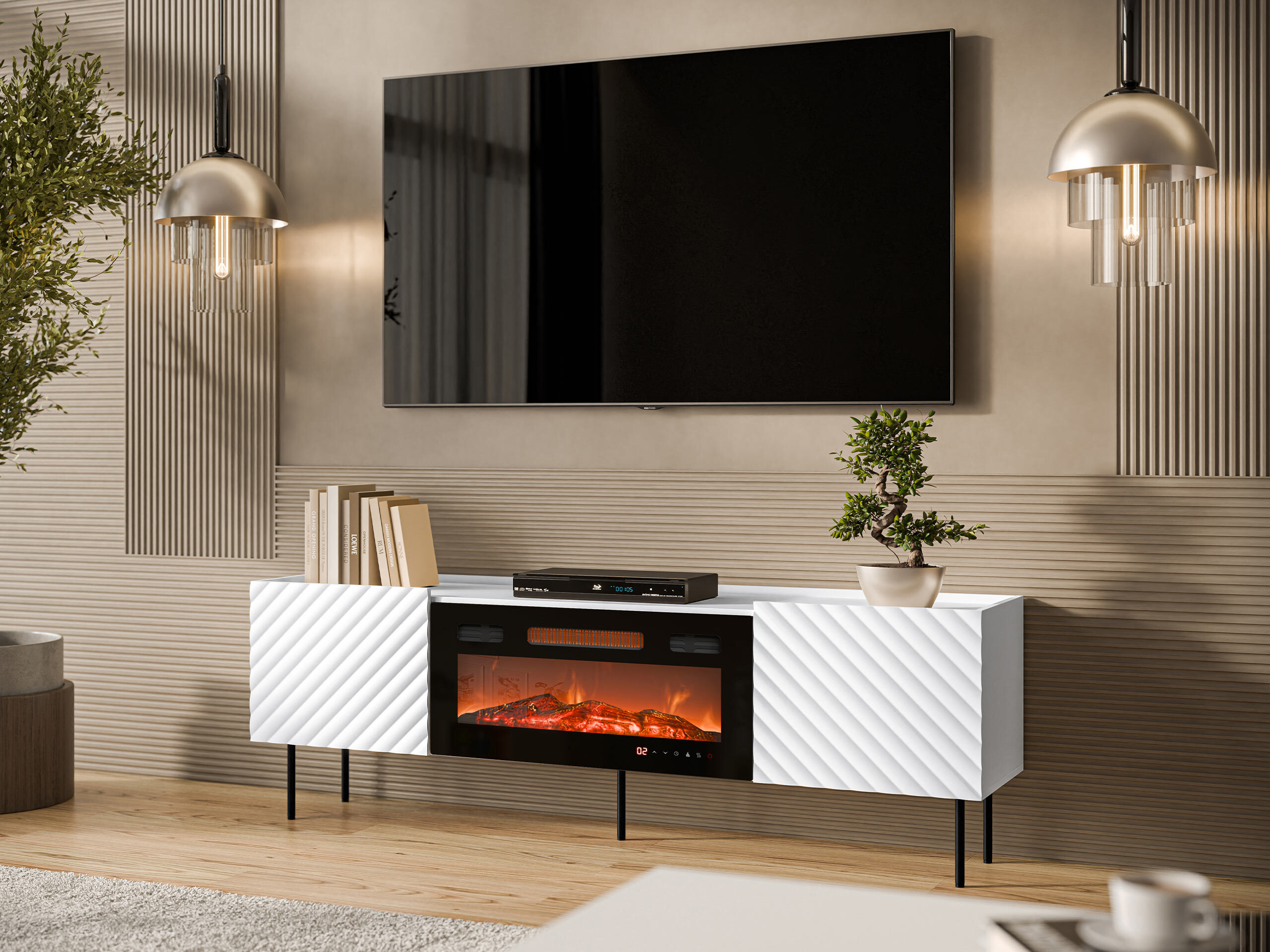 Meuble TV Sillen III (Blanc)