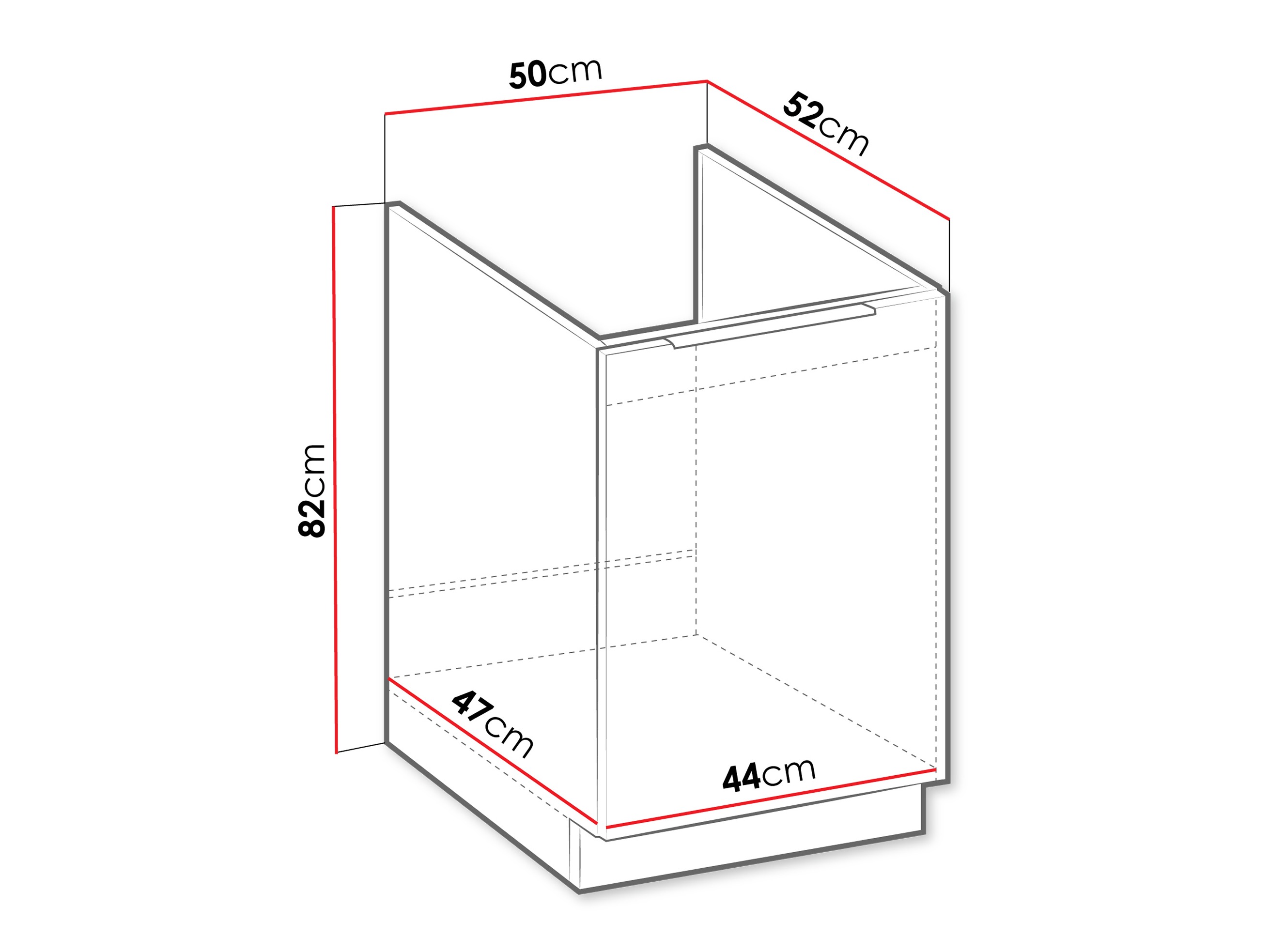 Armoire modulaire pour évier avec portes Sole 124