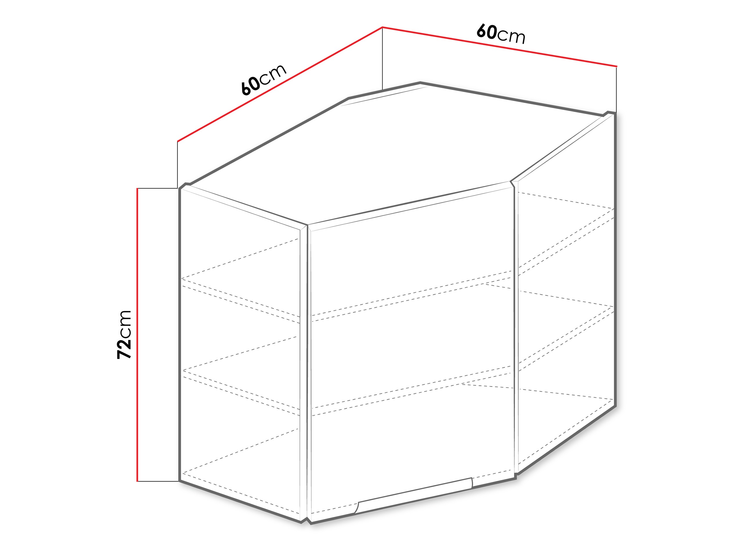 Armoire d'angle murale modulaire Sole 142