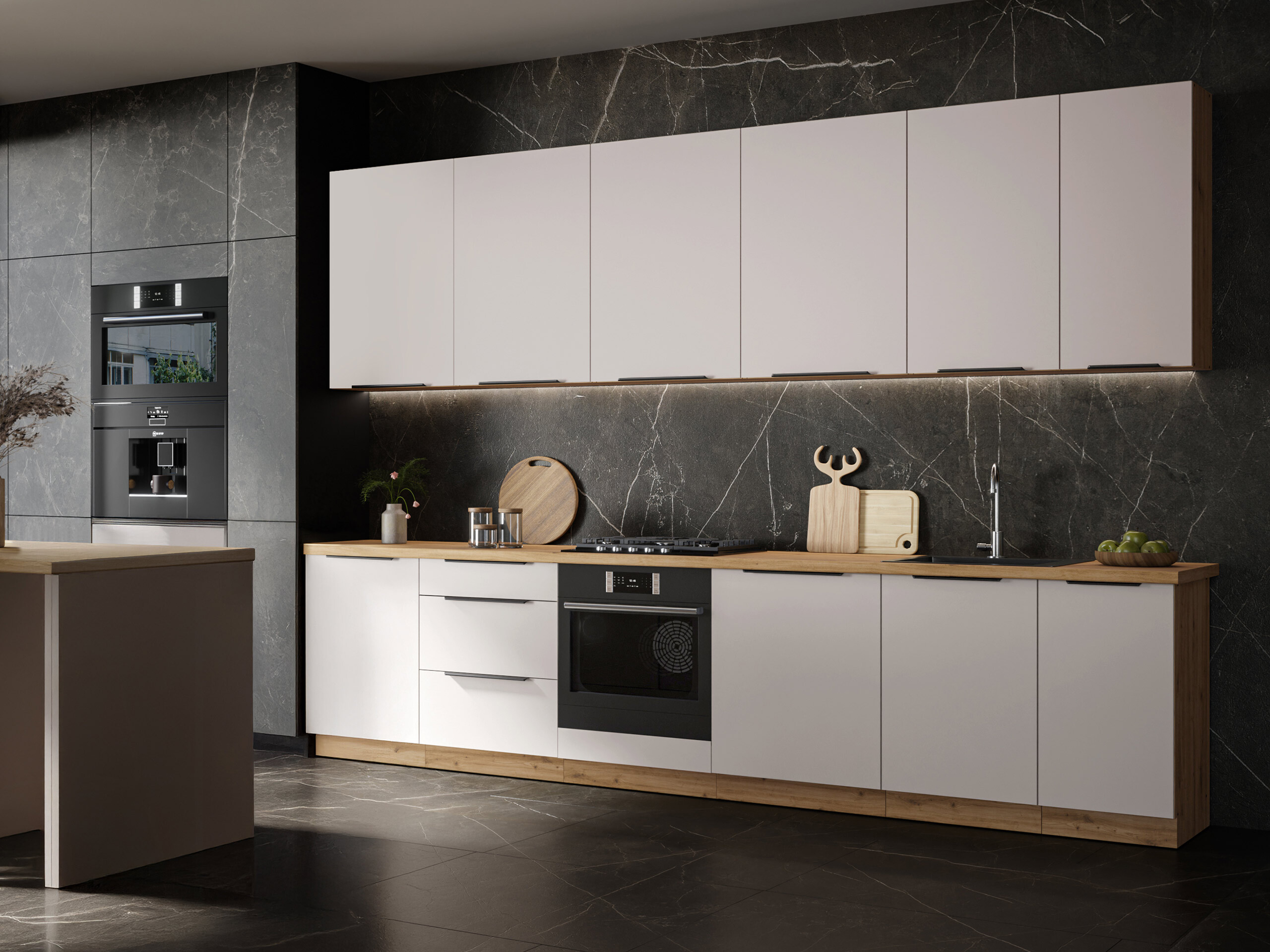 Armoire de salle de bain pour lavabo modulaire avec tiroir Sole 141