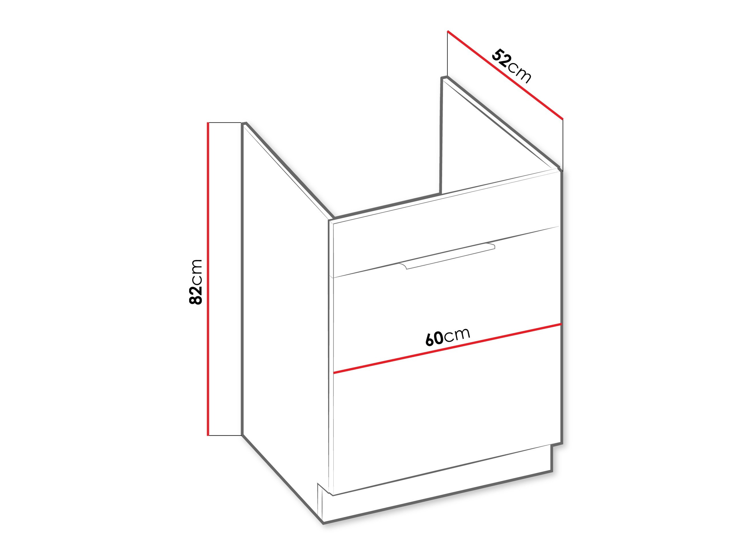Armoire de salle de bain pour lavabo modulaire avec tiroir Sole 141