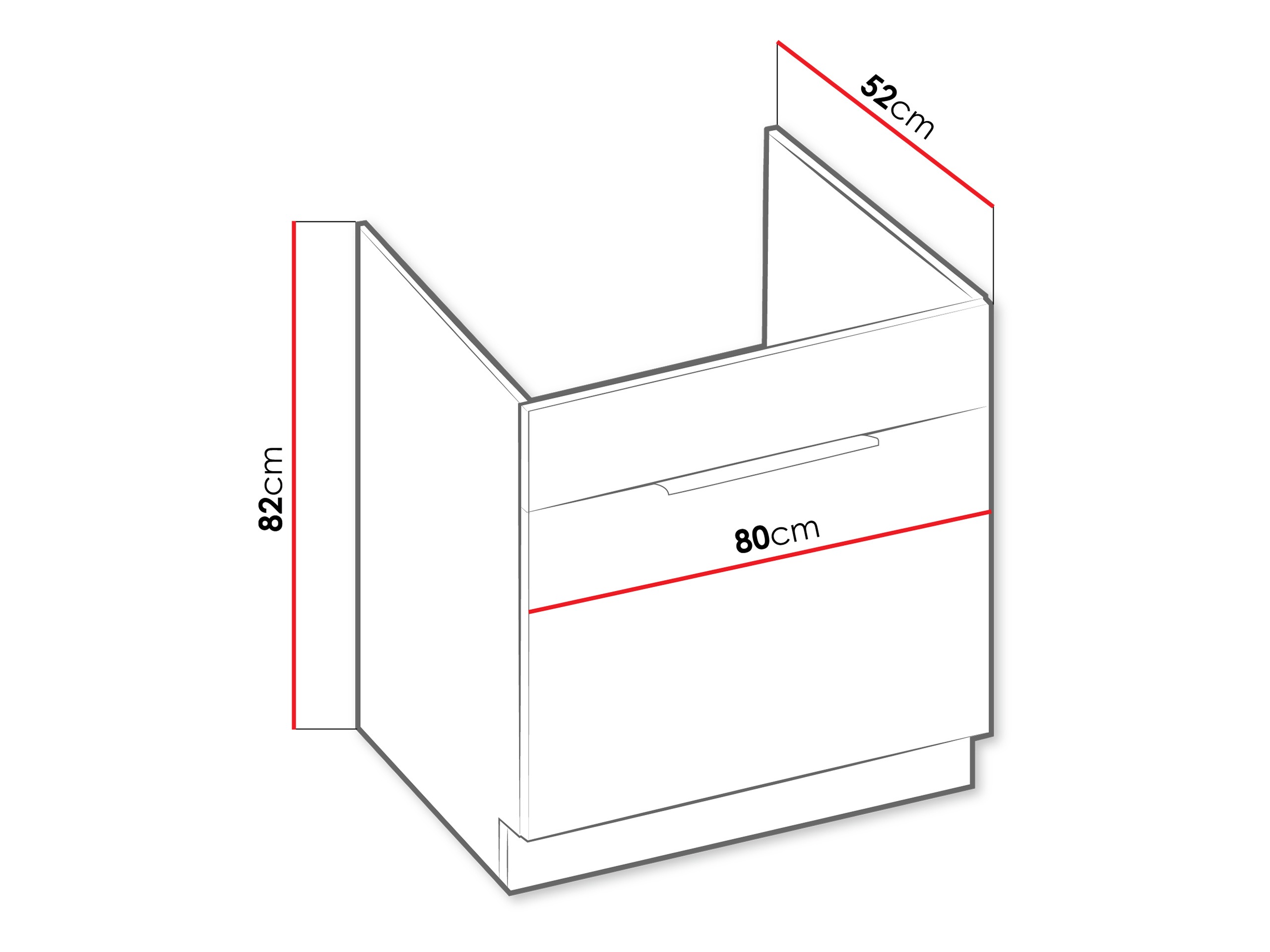 Armoire de salle de bain pour lavabo modulaire avec tiroir Sole 152