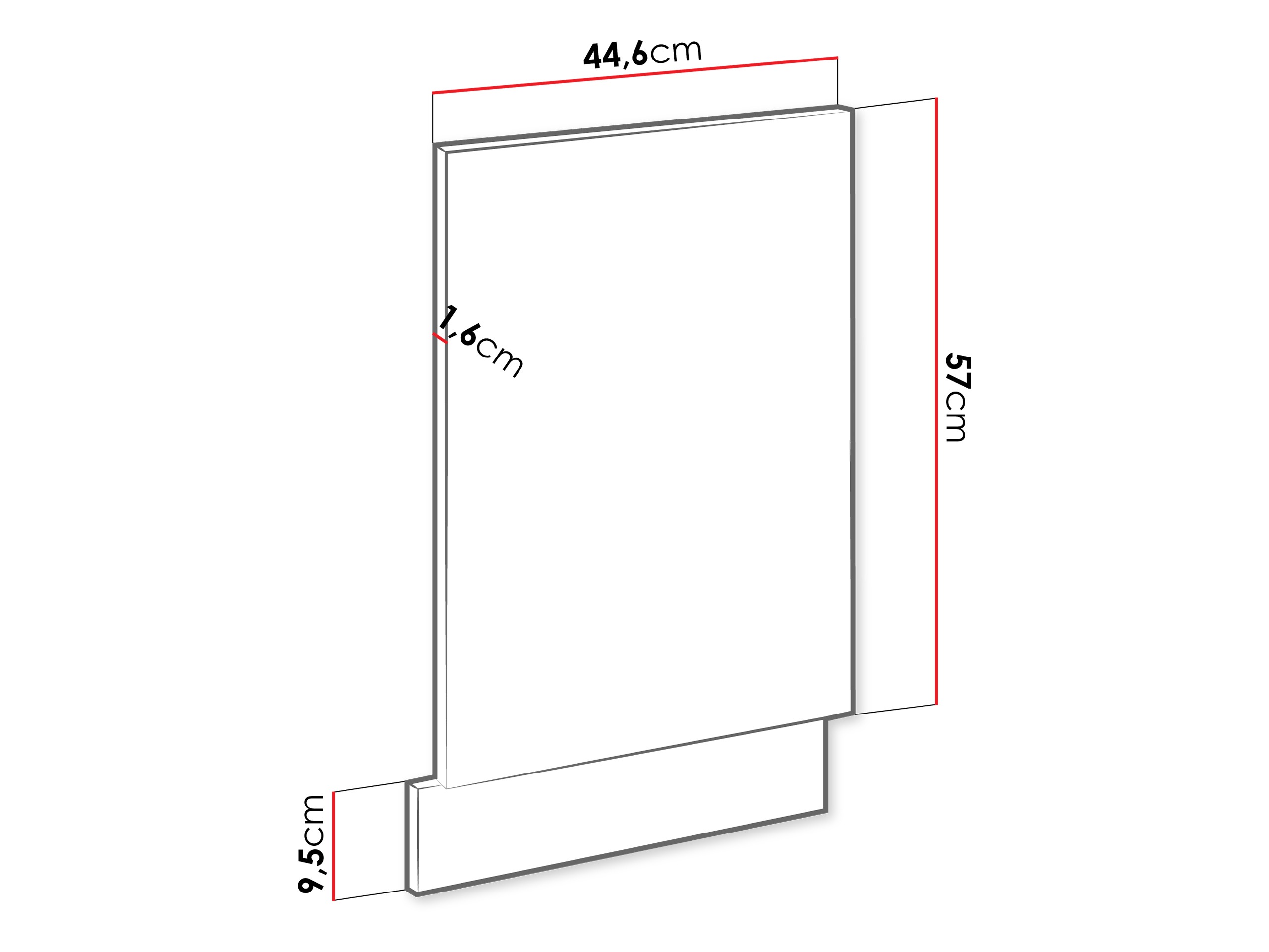 Porte lave-vaisselle Sole 154