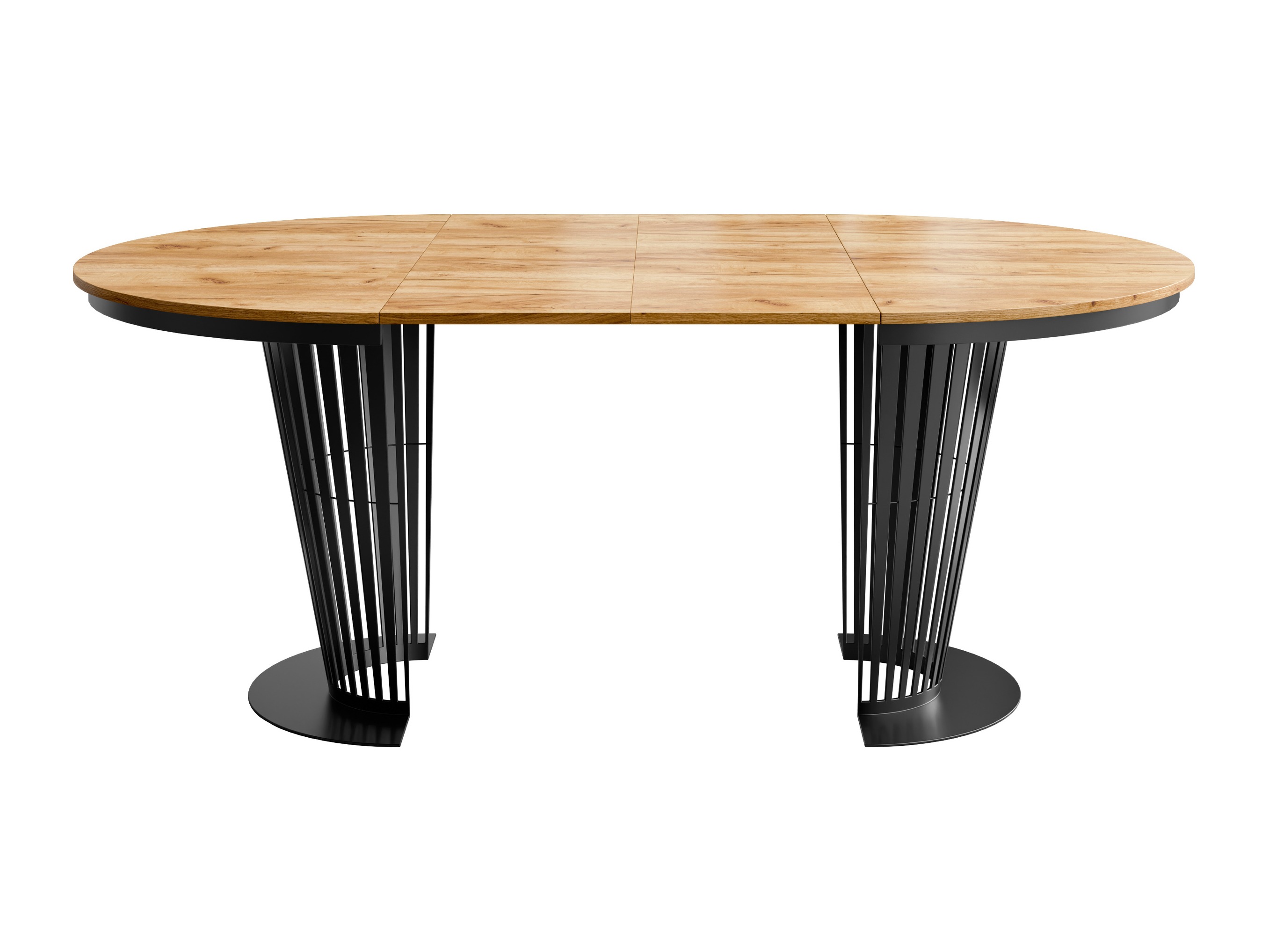 Table Oswego 179 (Noir + Craft chêne)