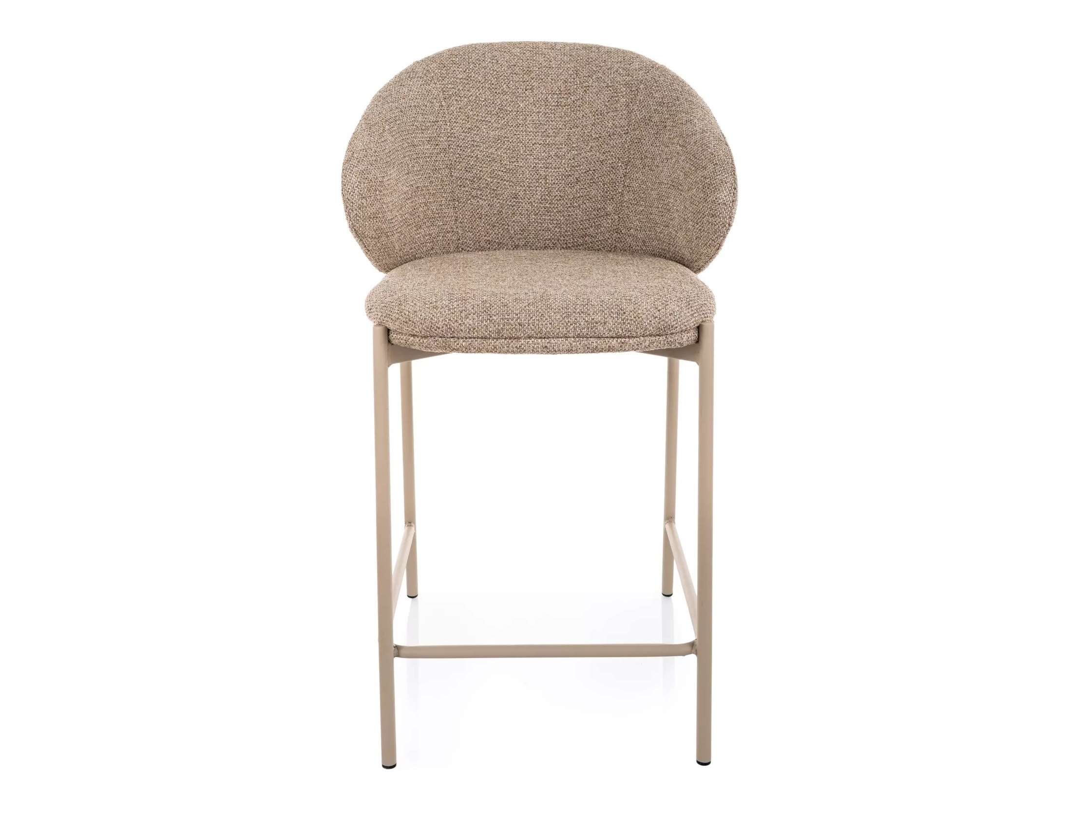 Chaise de bar mi-hauteur Detroit 947 (Brun clair + Cachemire)
