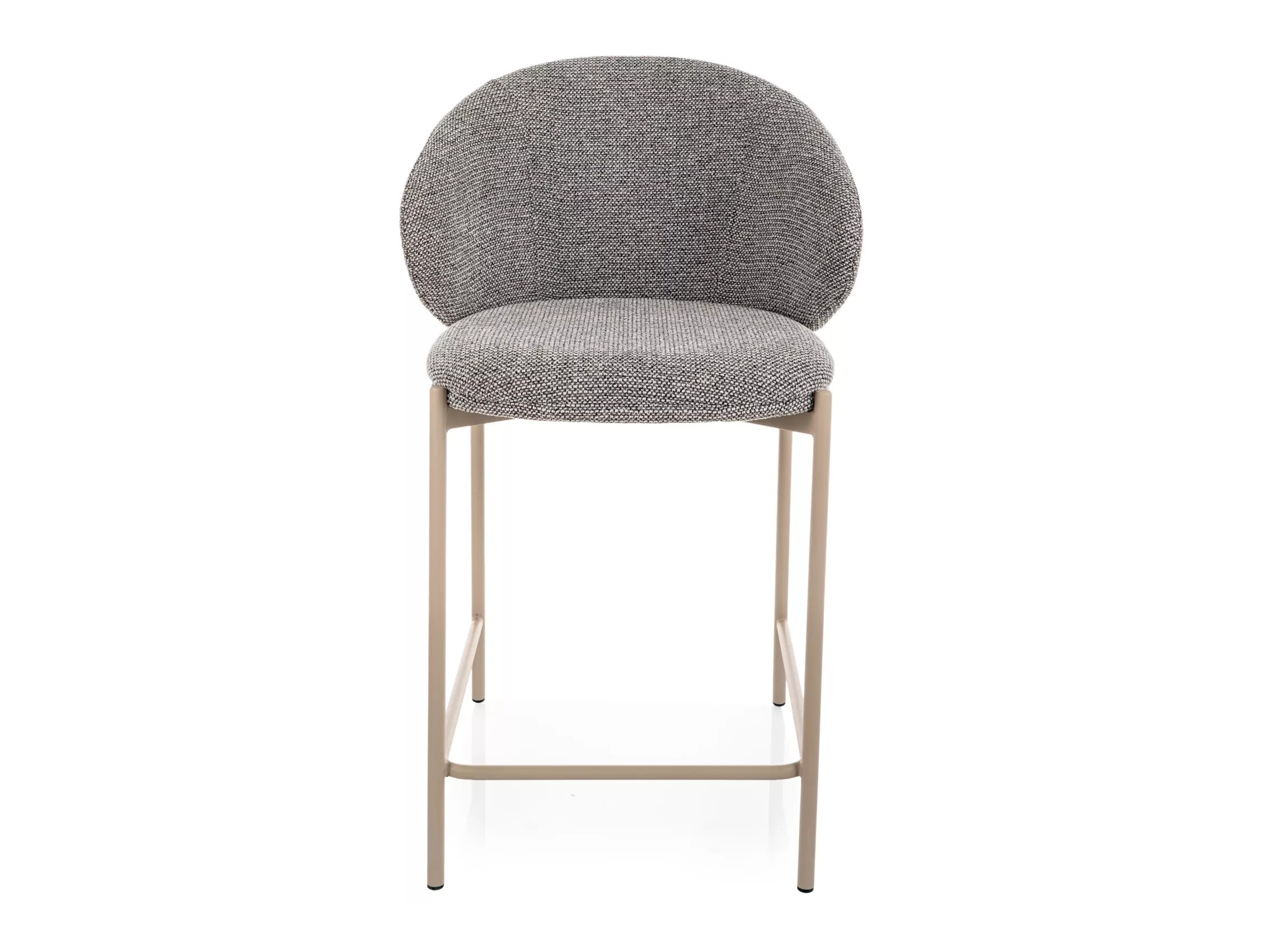 Chaise de bar mi-hauteur Detroit 947 (Gris + Cachemire)