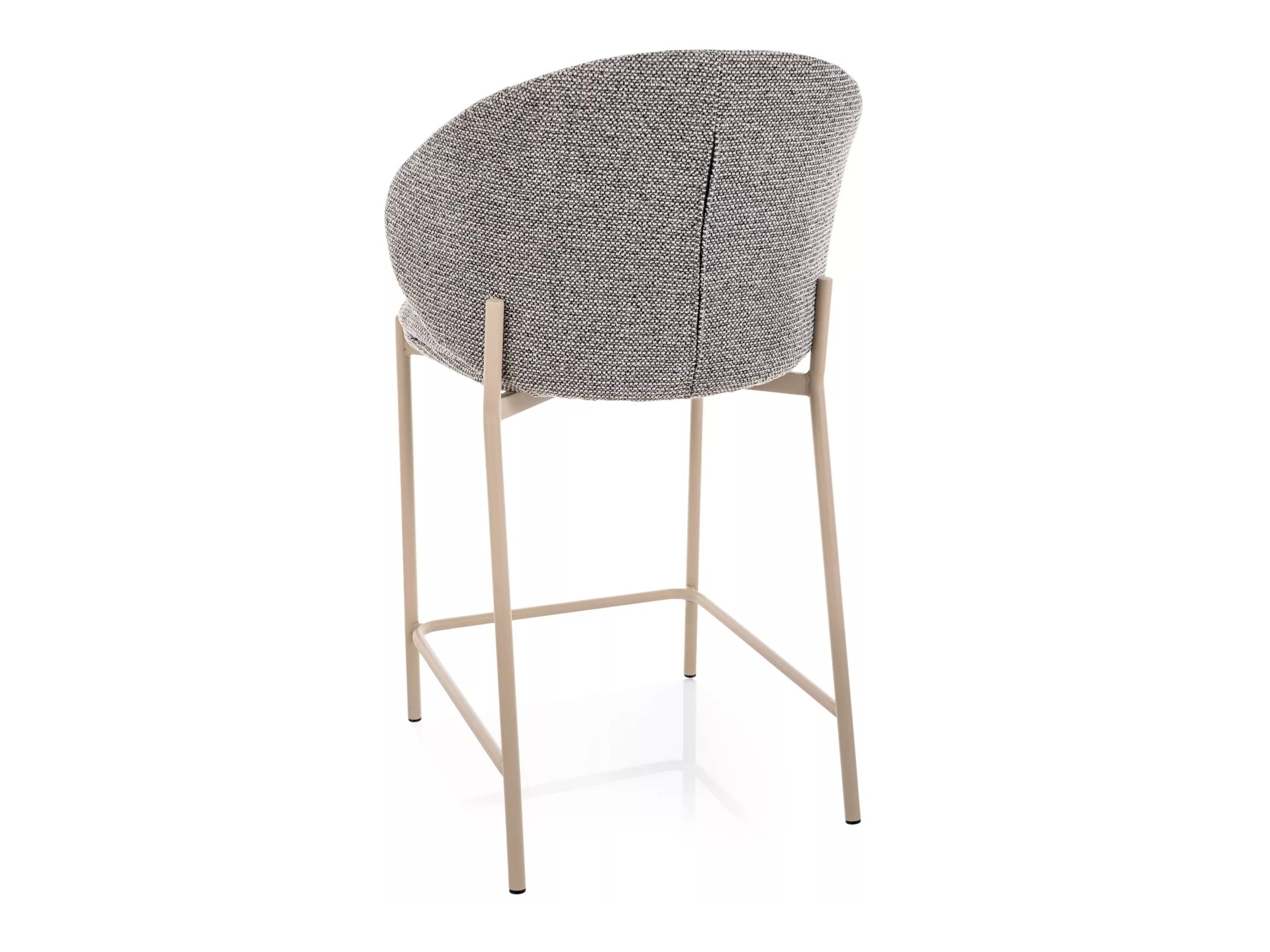Chaise de bar mi-hauteur Detroit 947 (Gris + Cachemire)