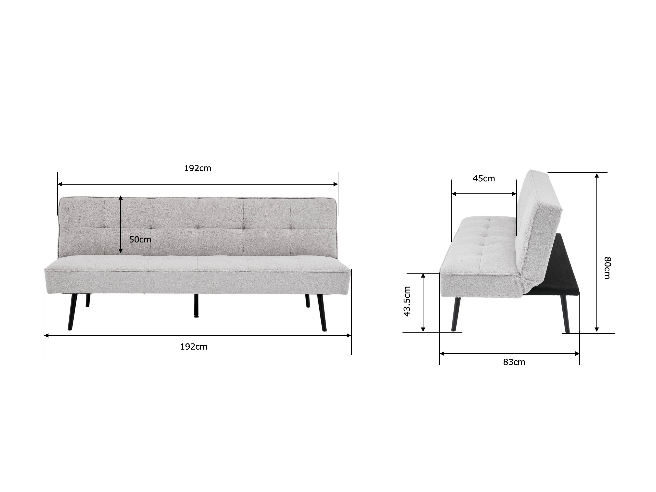 Canapé convertible Comfivo Hilix (Quelle 83)