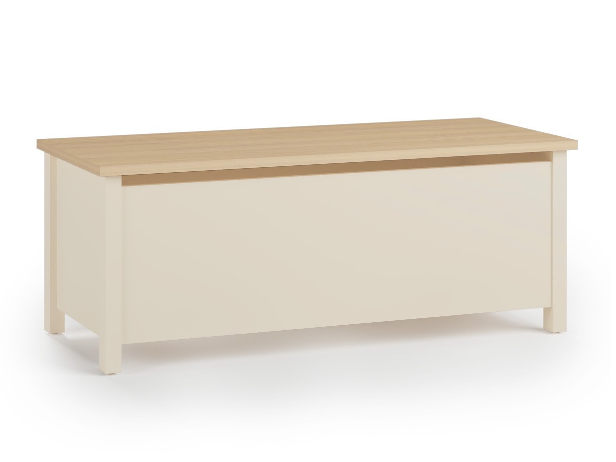 Boîte de rangement Velferi 120 (Beige + Chêne)