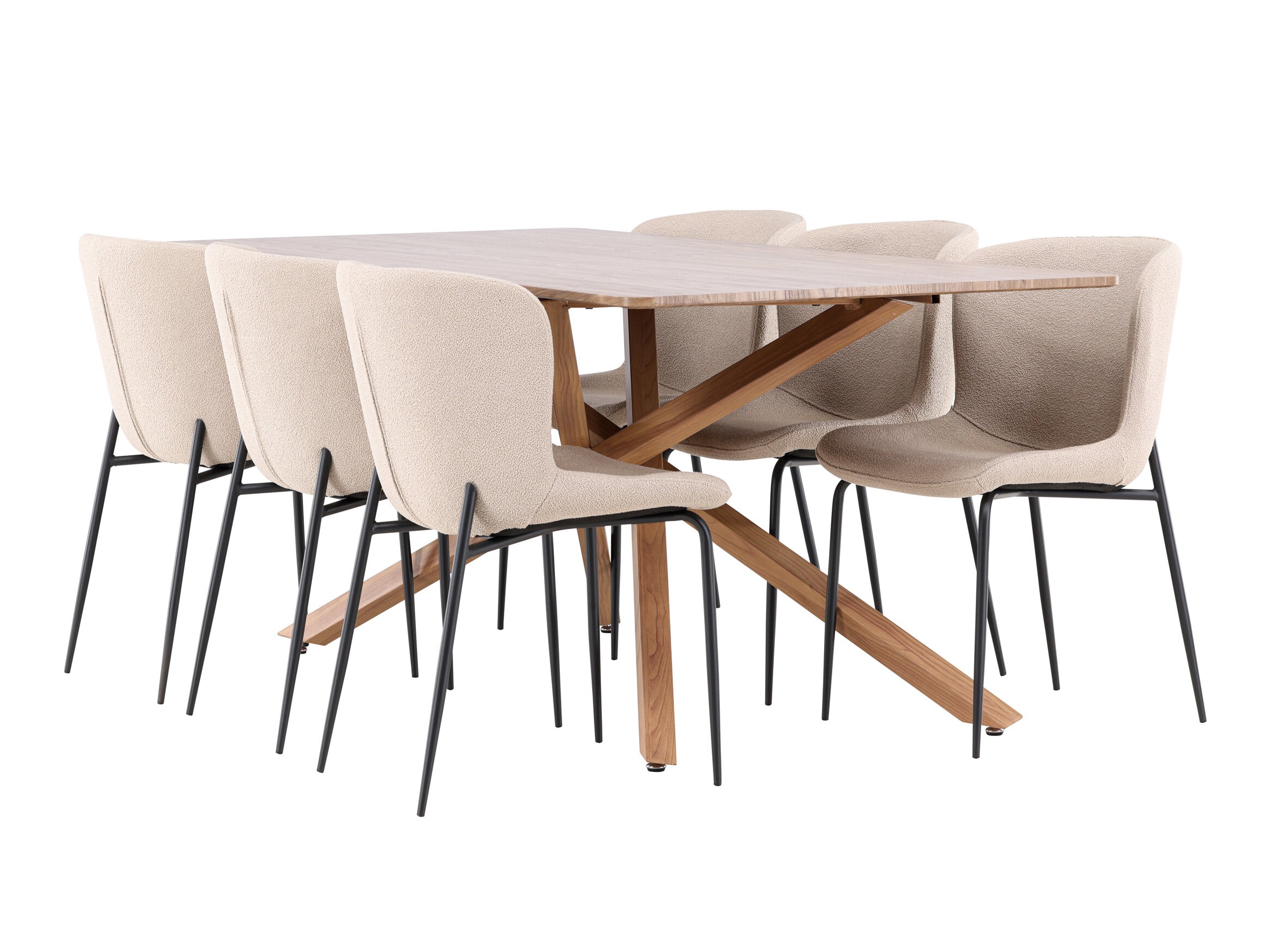Salle à manger complète Dallas 5102 (Beige)
