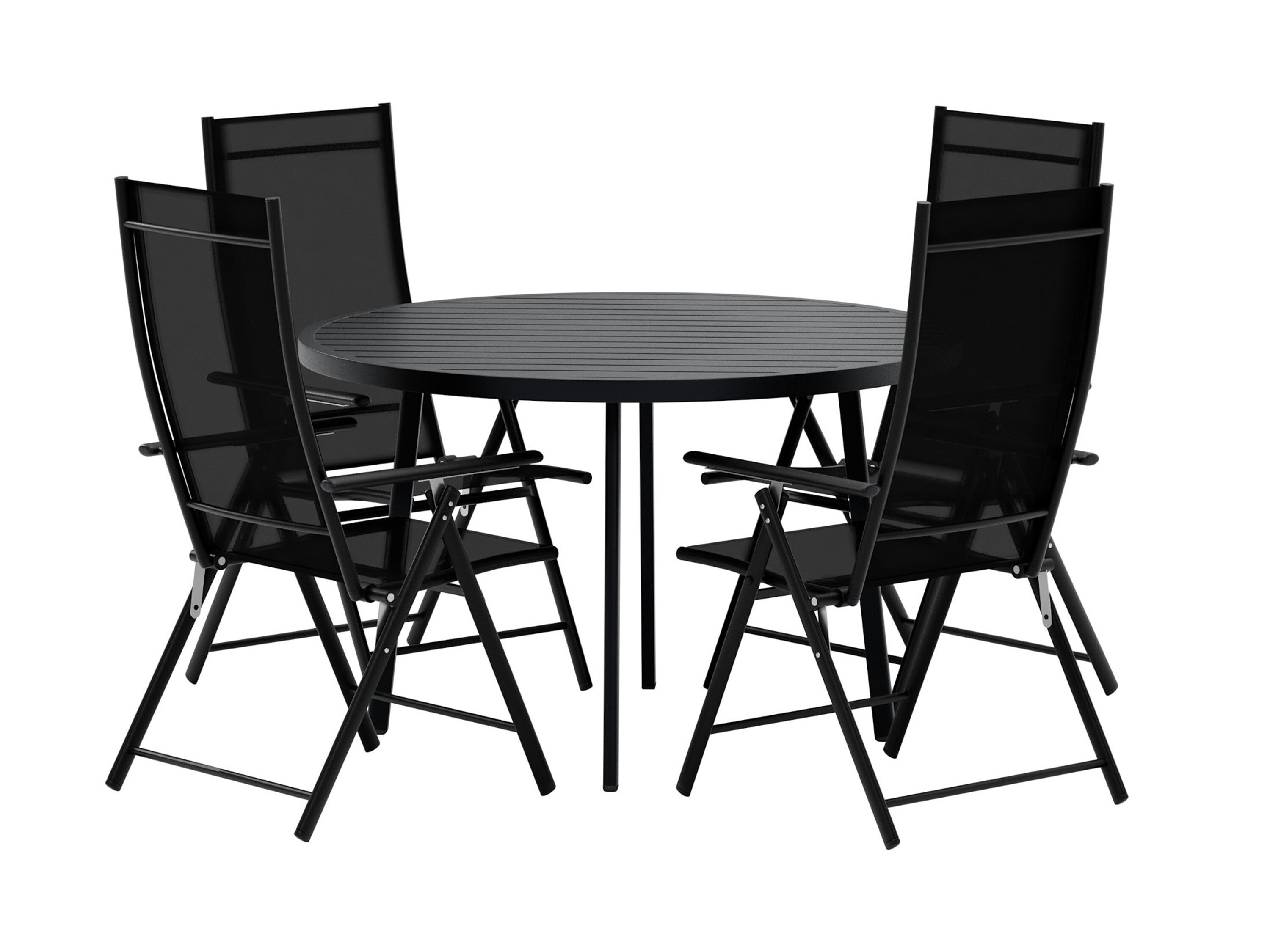 Ensemble table et chaises Dallas 5257 (Noir)