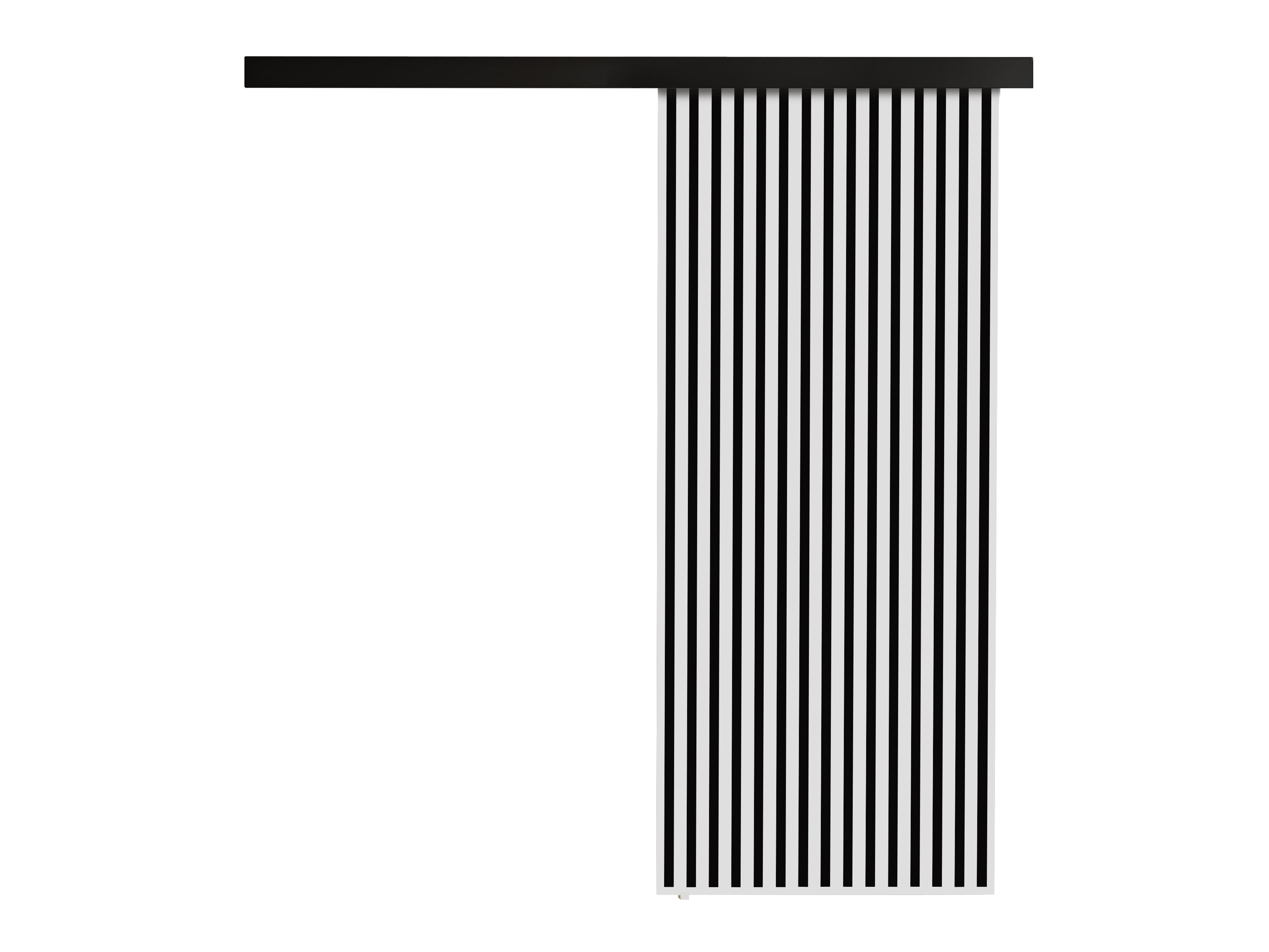 Porte coulissante Dover 202 (Blanc + Noir)