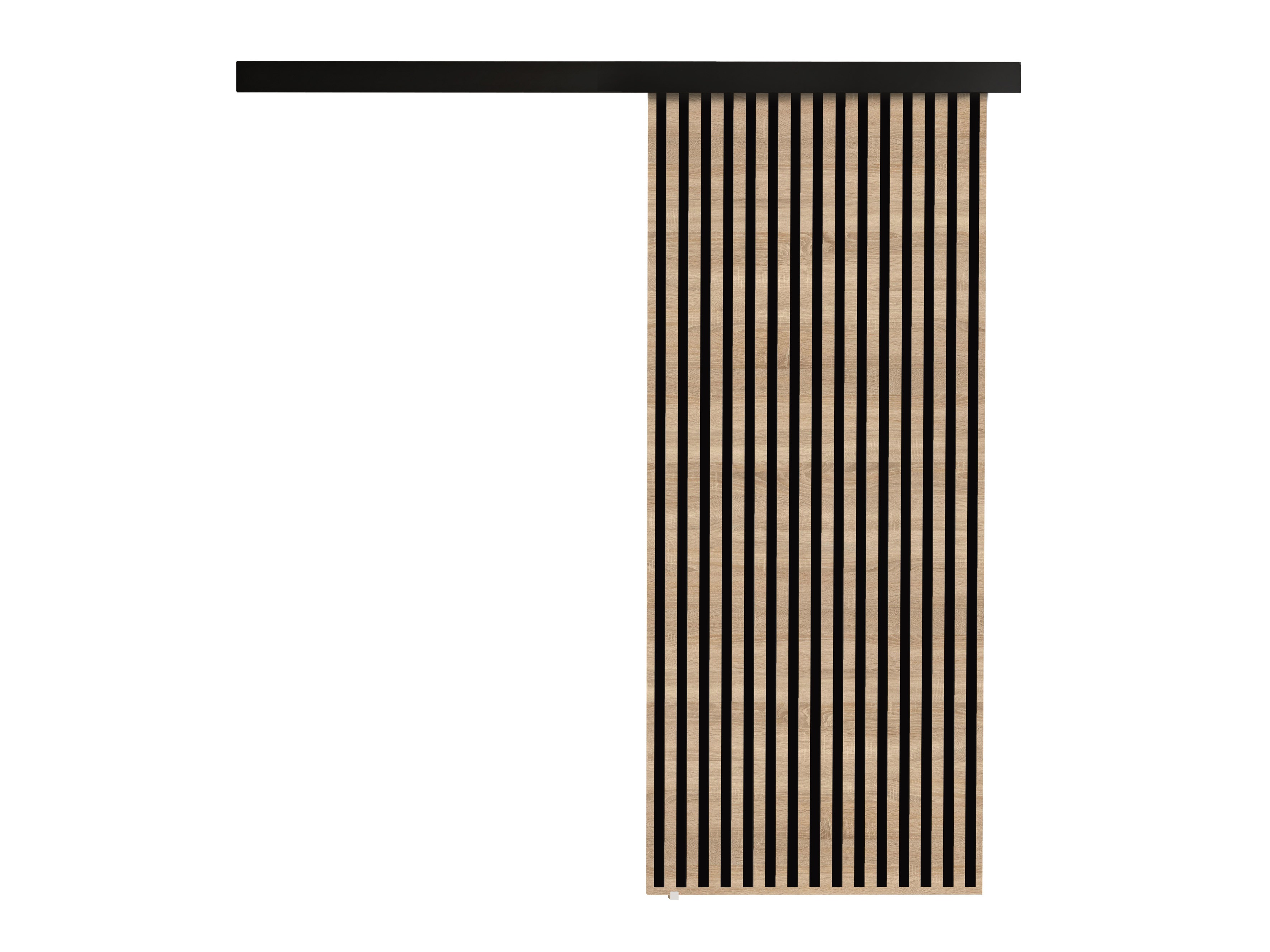 Porte coulissante Dover 202 (Sonoma chêne + Noir)