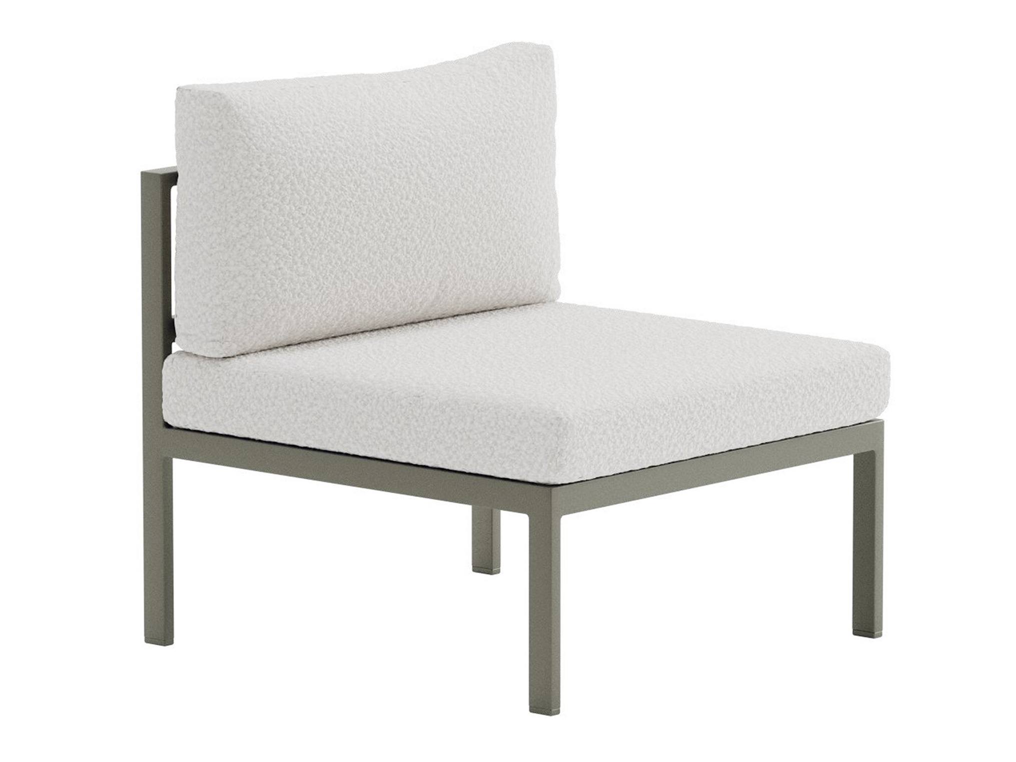 Fauteuil de jardin Camorlo 100 (Blanc + Chaki)