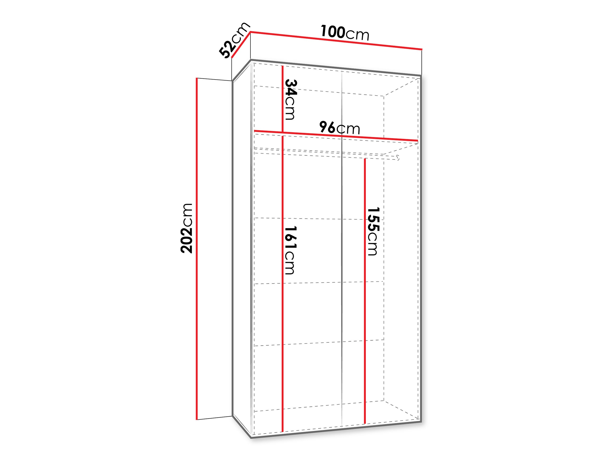 Armoire Hartford 597 (Noir)