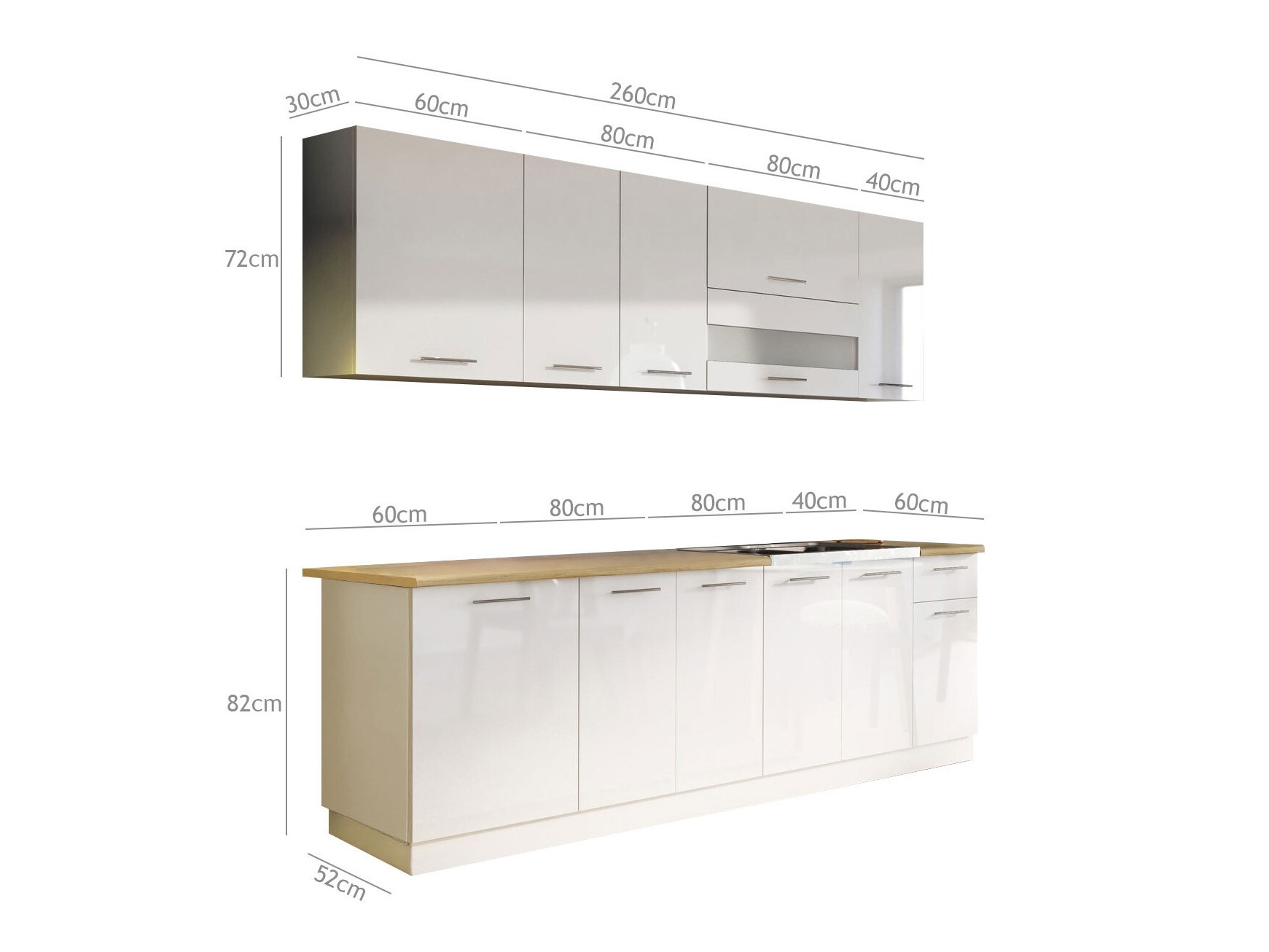 Cuisine complète modulaire Tiffa Mix 108