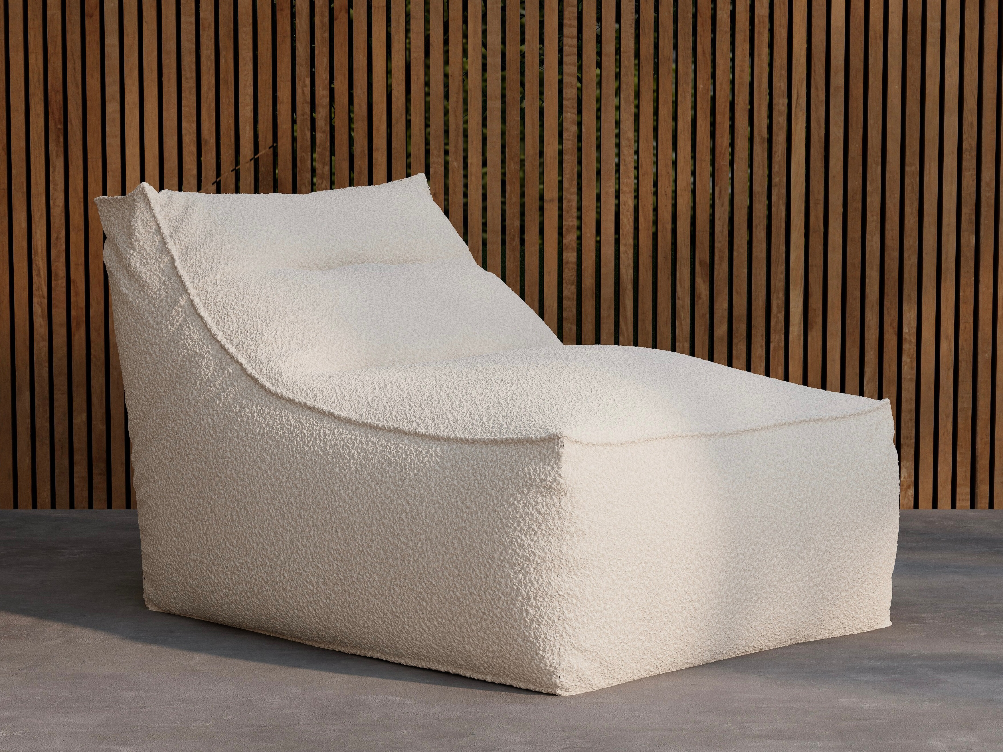 Pouf poire Dallas 5276 (Blanc)