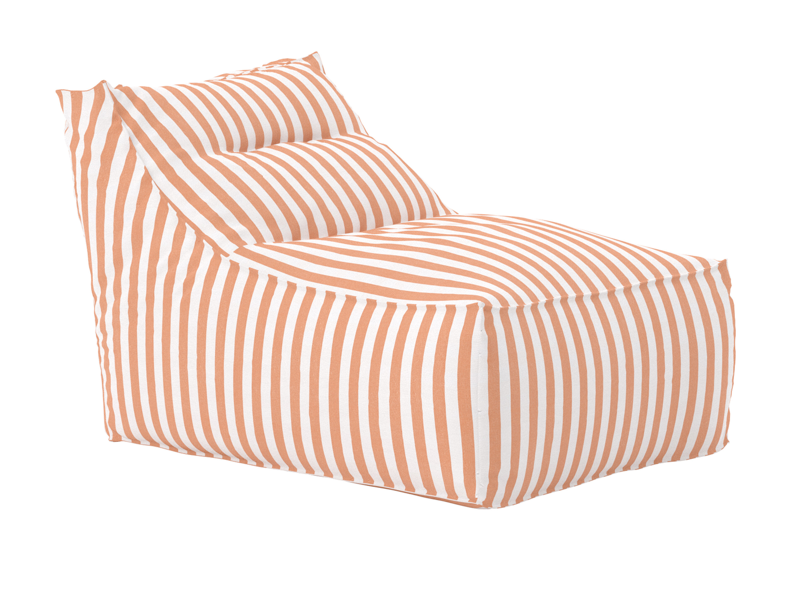 Pouf poire Dallas 5276 (Orange + Blanc)