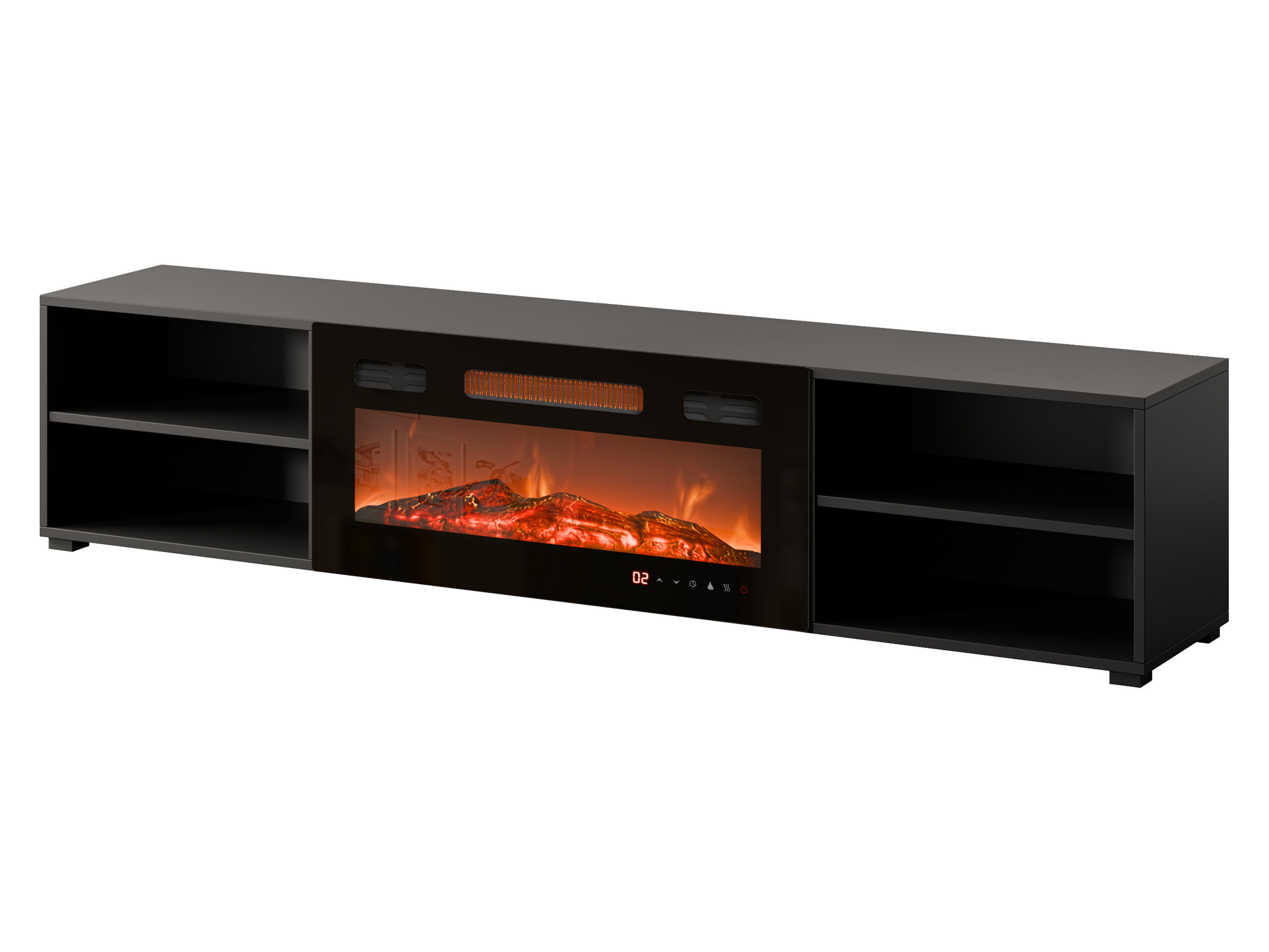 Meuble TV Charlotte 190 (Noir)