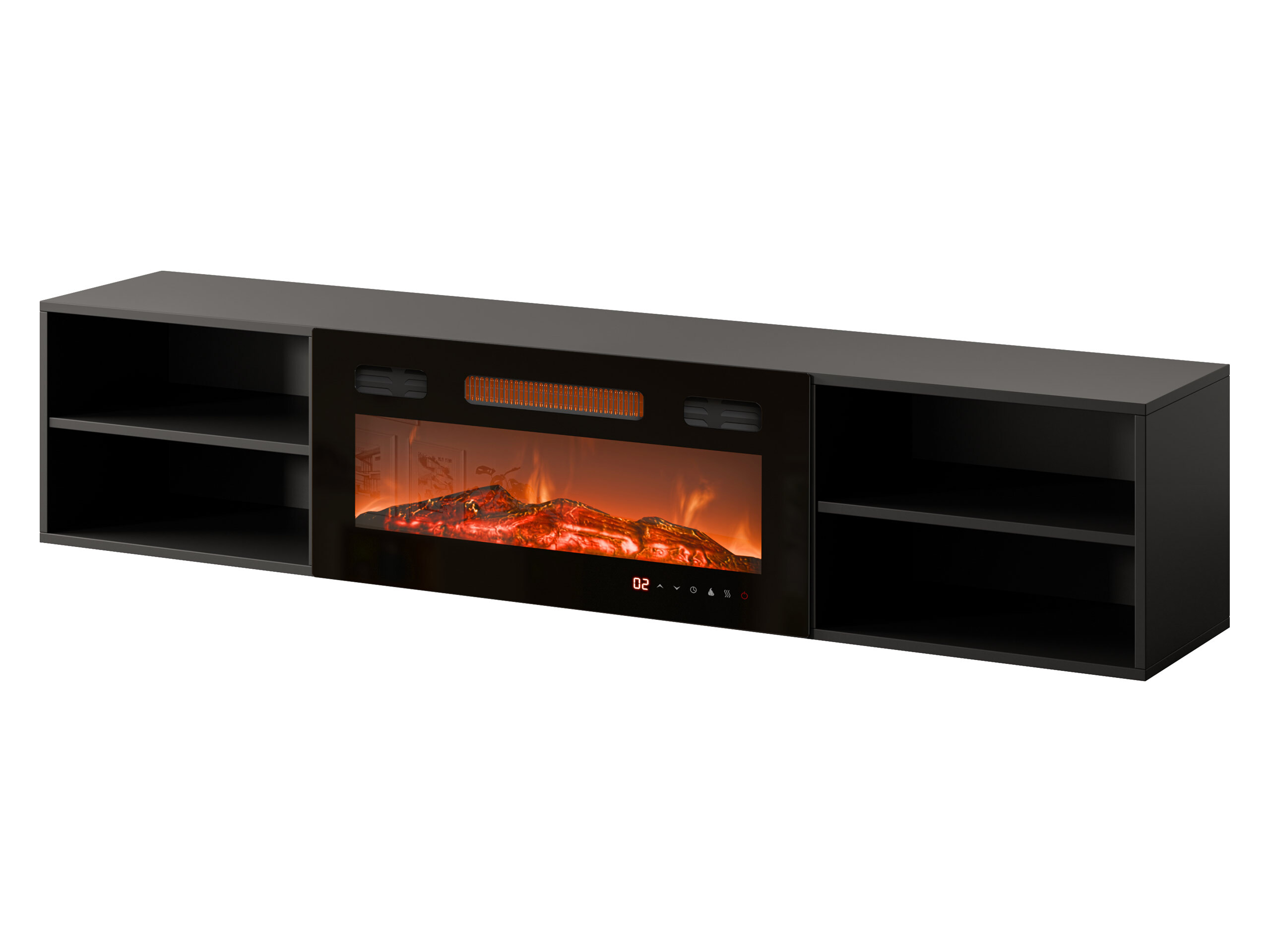 Meuble TV Charlotte 190 (Noir)
