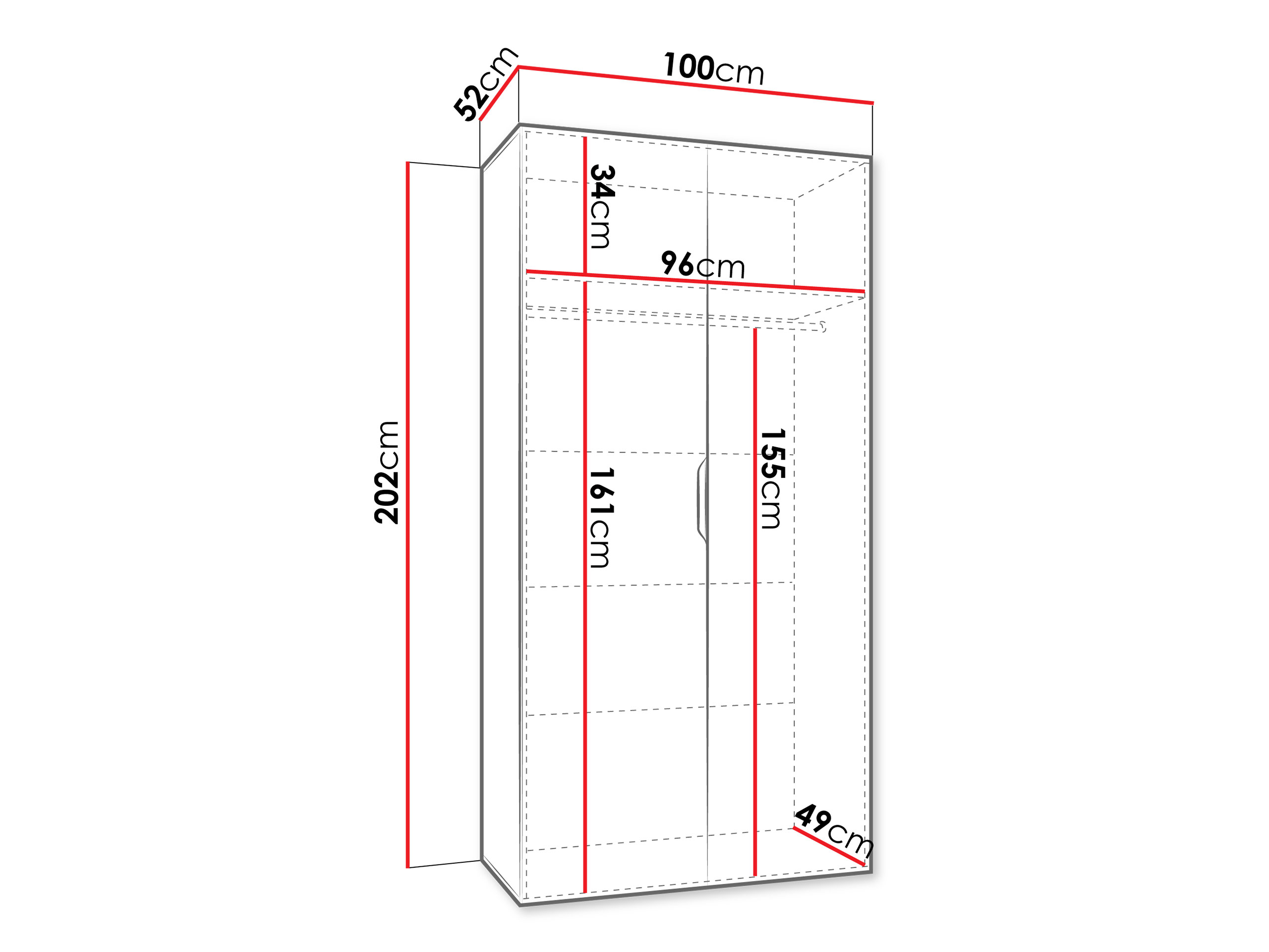 Armoire Hartford 618 (Noir)