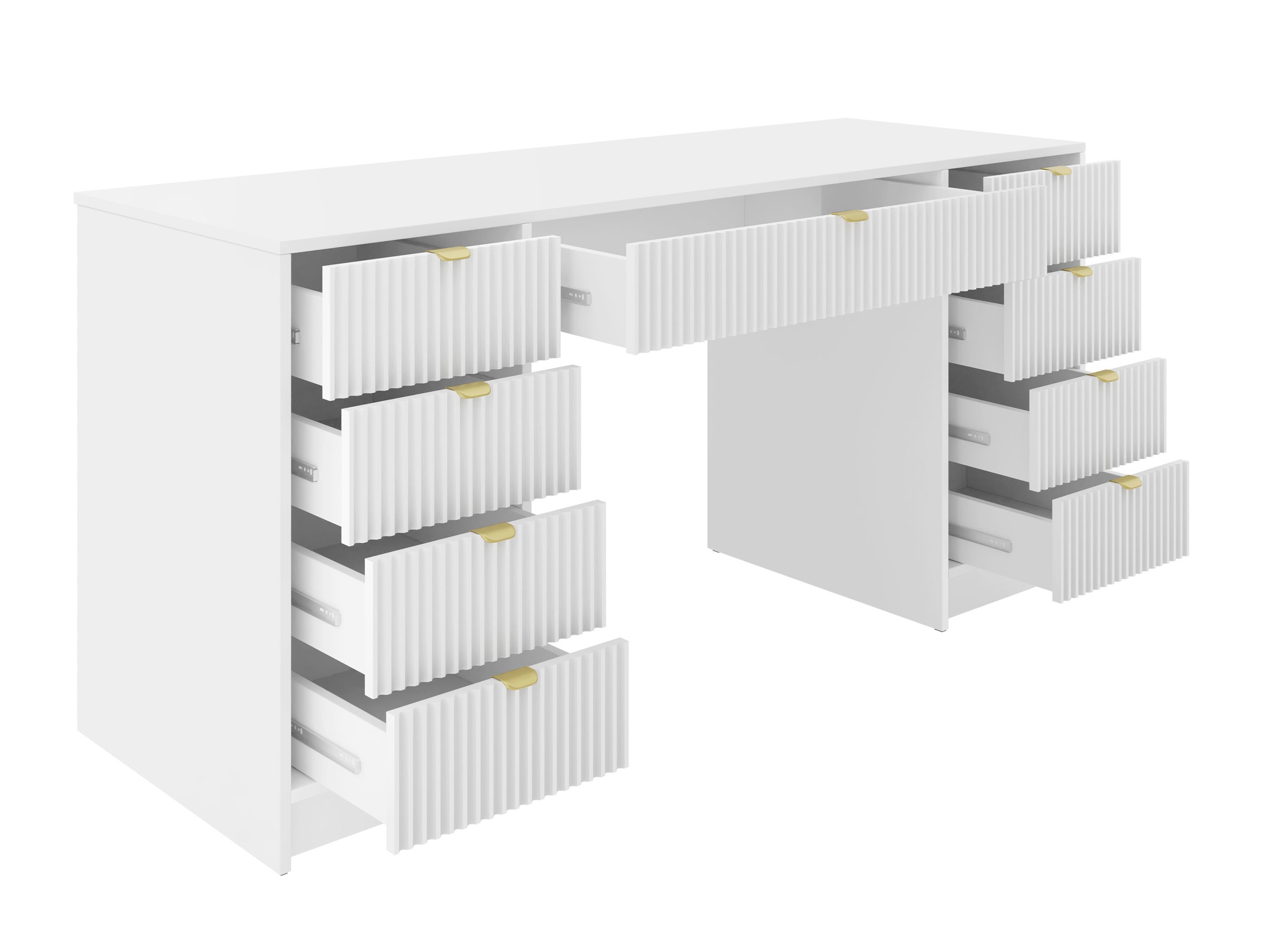 Ensemble de bureau à domicile Comfivo Papilio VI (Blanc)