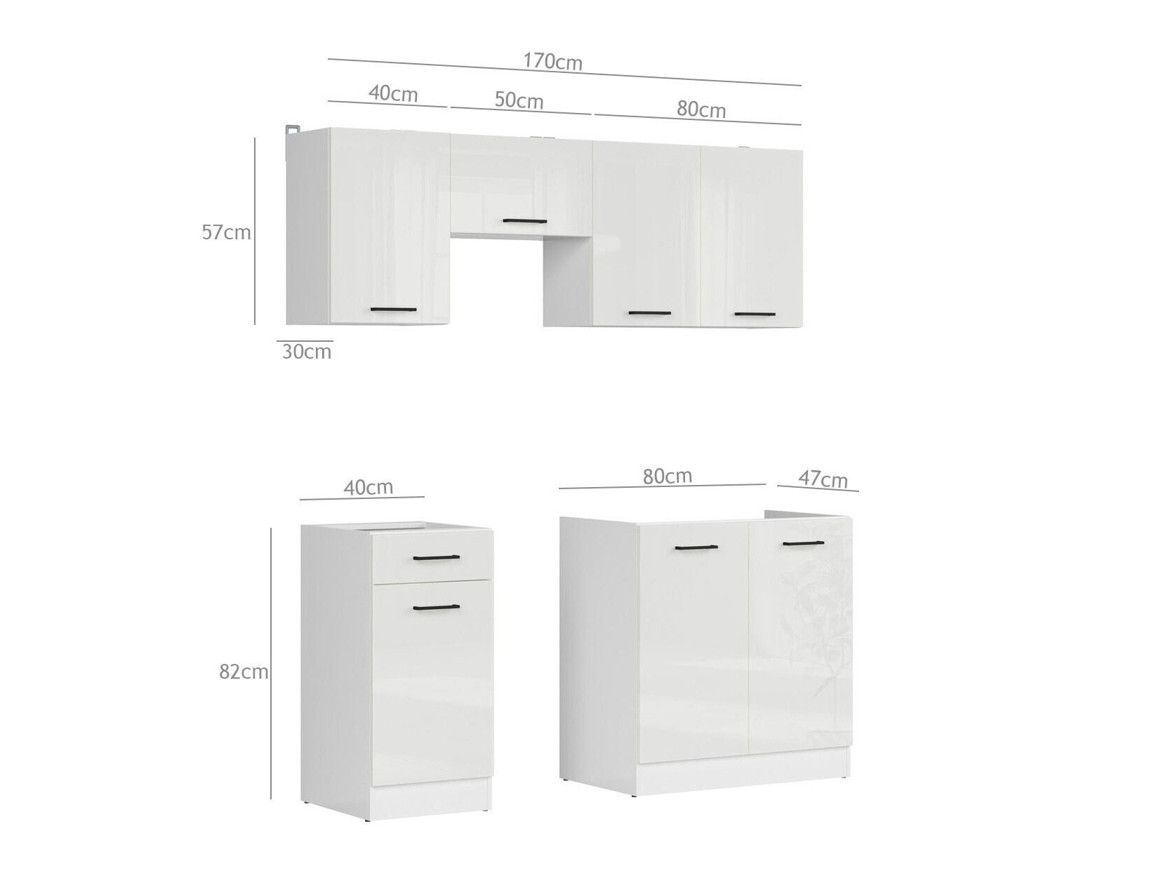 Cuisine complète modulaire Classic Grey 117