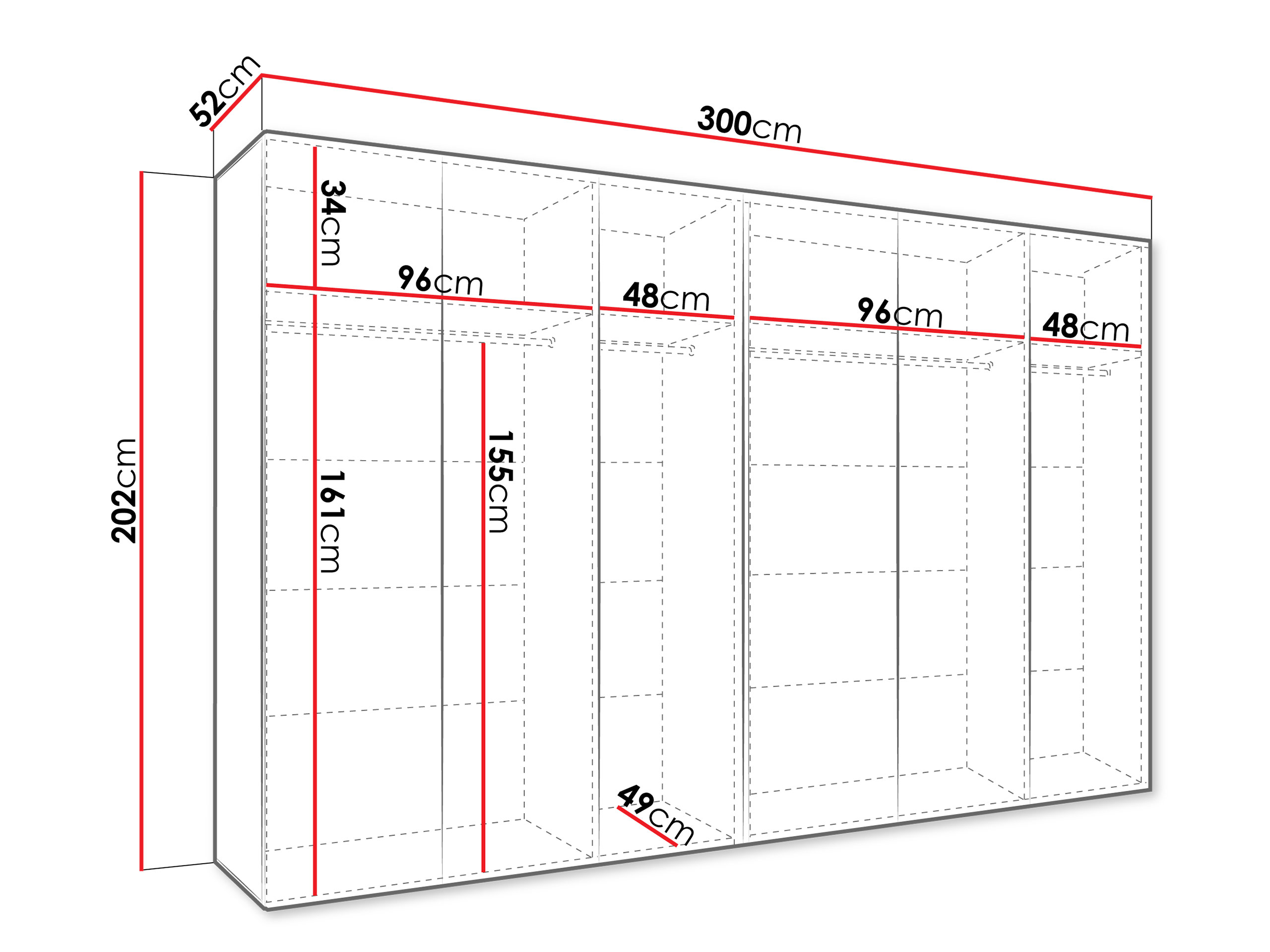 Armoire Hartford 622 (Cachemire)